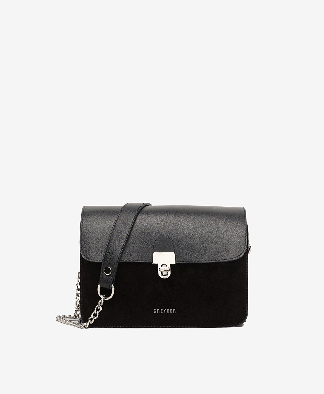 Kadın Siyah Hakiki Deri Çapraz Çanta - 1