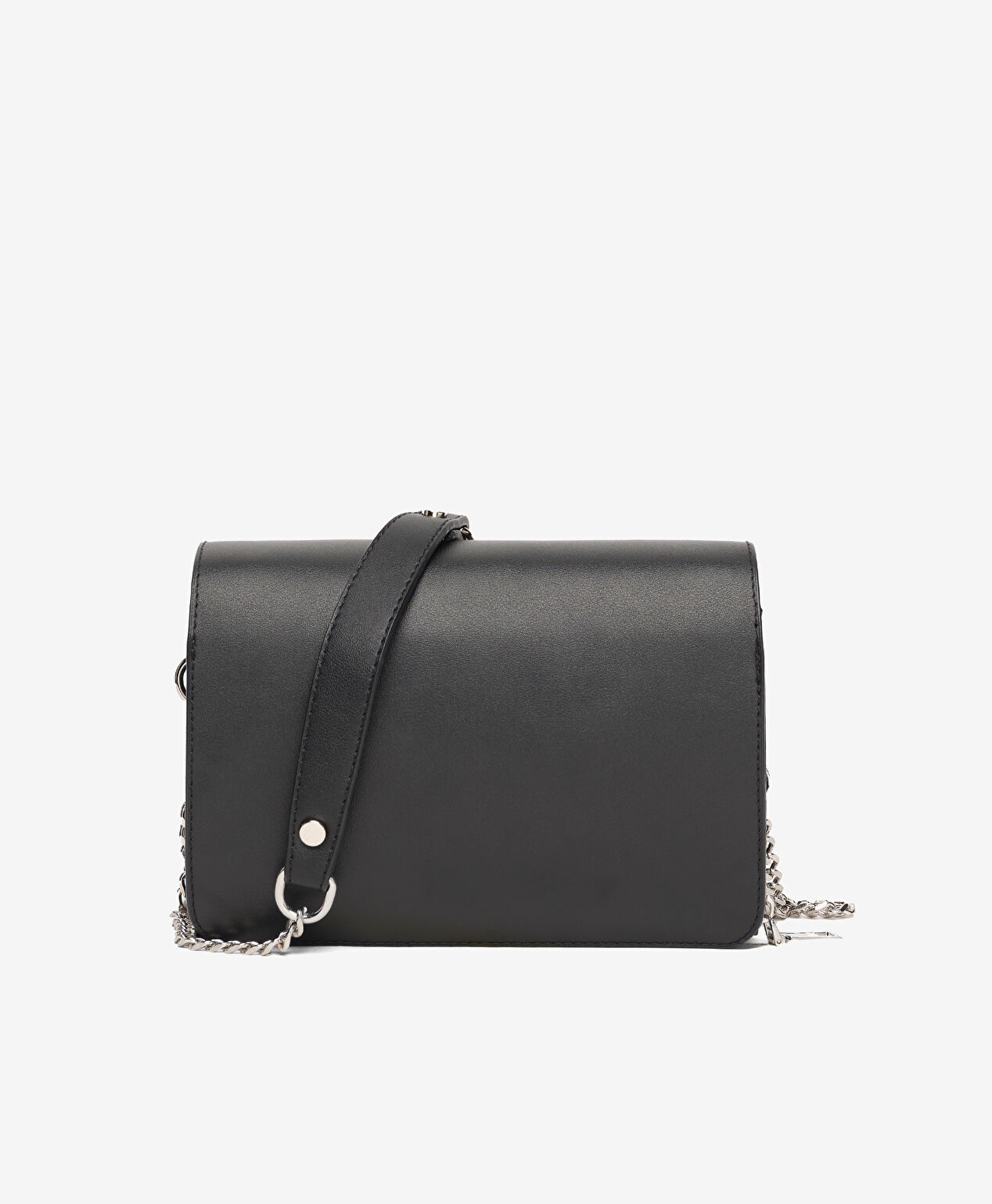 Kadın Siyah Hakiki Deri Çapraz Çanta - 4