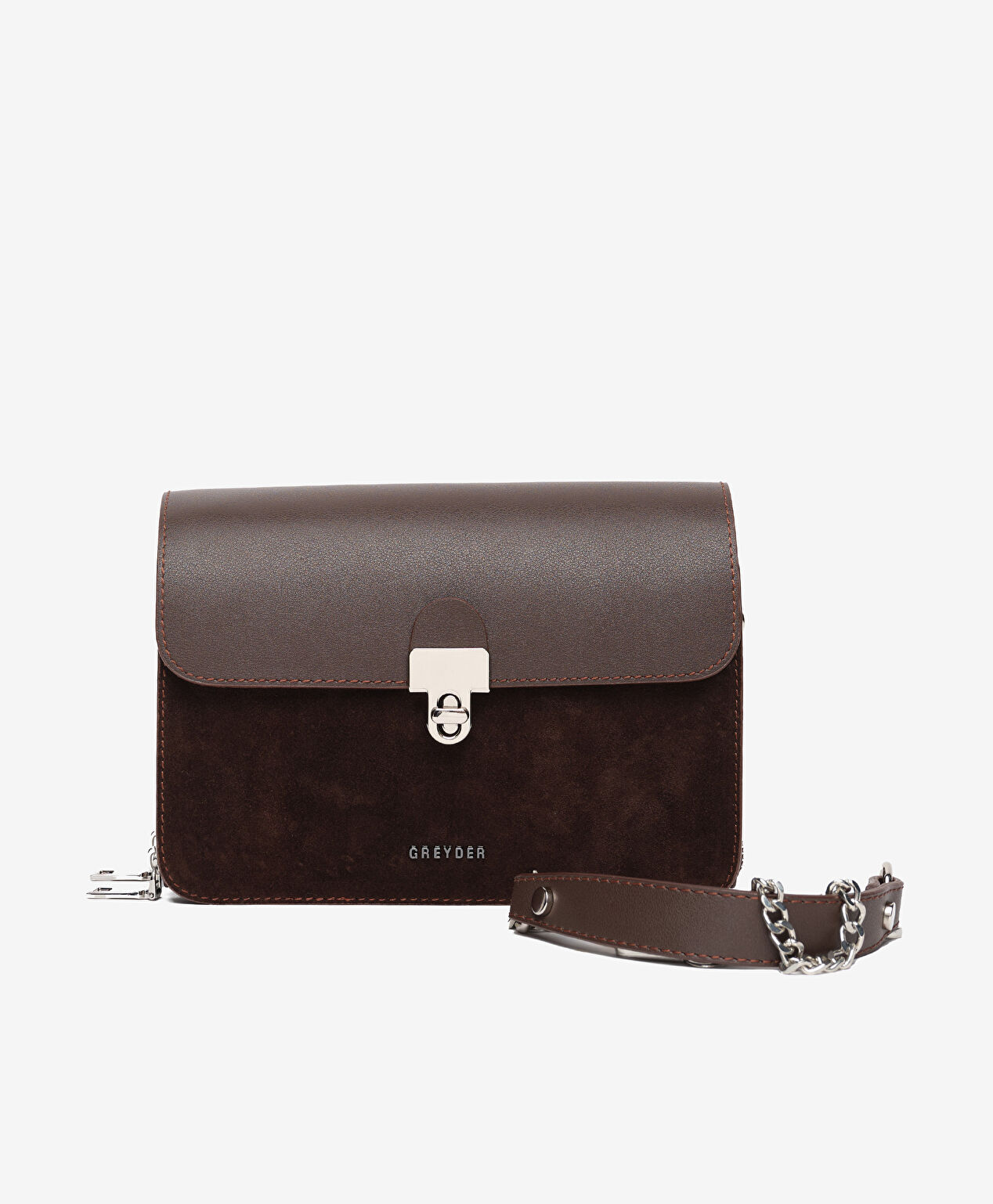 Kadın Kahverengi Hakiki Deri Çapraz Çanta - 3