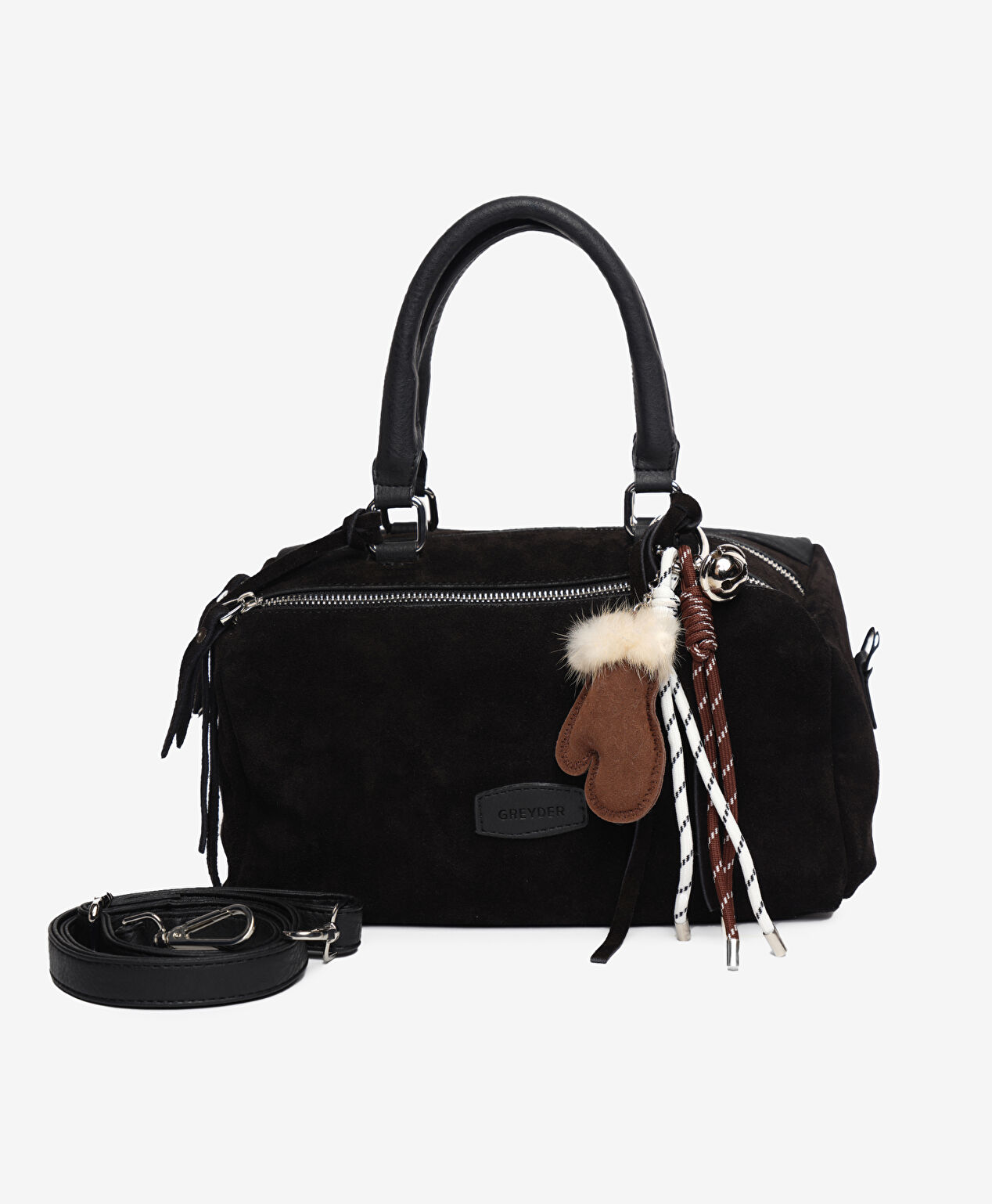 Kadın Siyah Hakiki Deri Çapraz Çanta - 1