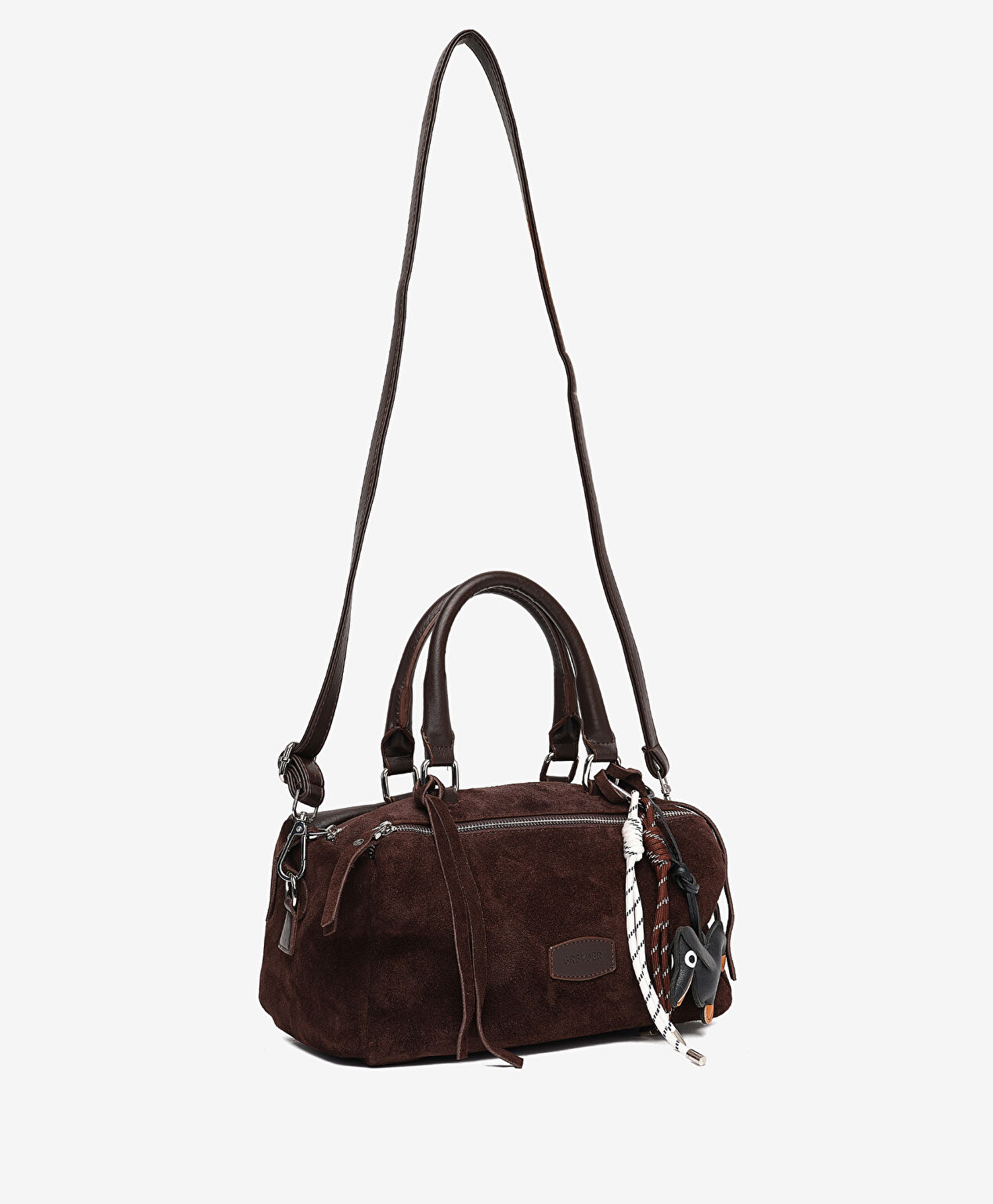 Kadın Kahverengi Hakiki Deri Çapraz Çanta - 2