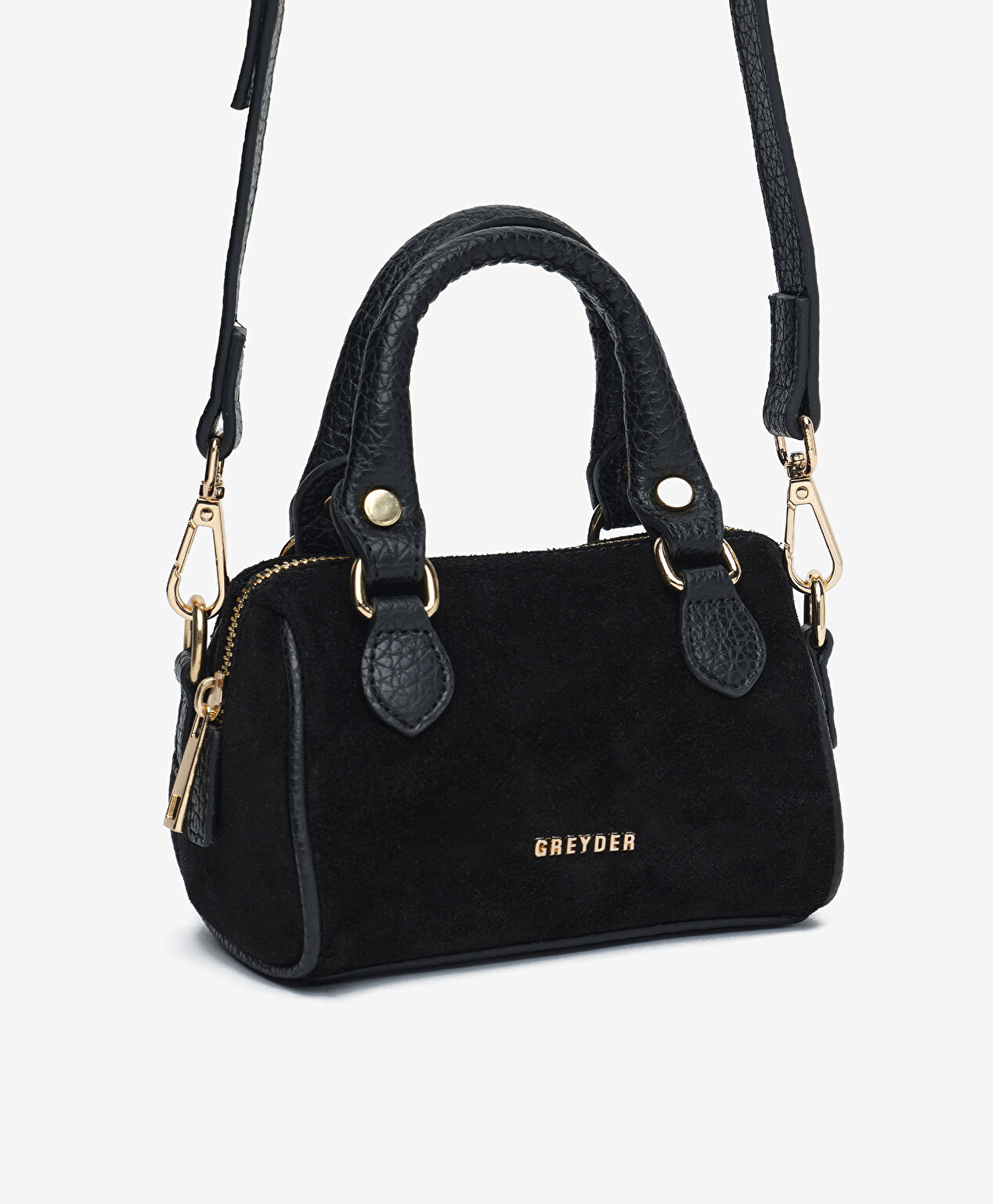 Kadın Siyah Hakiki Deri Çapraz Çanta - 2