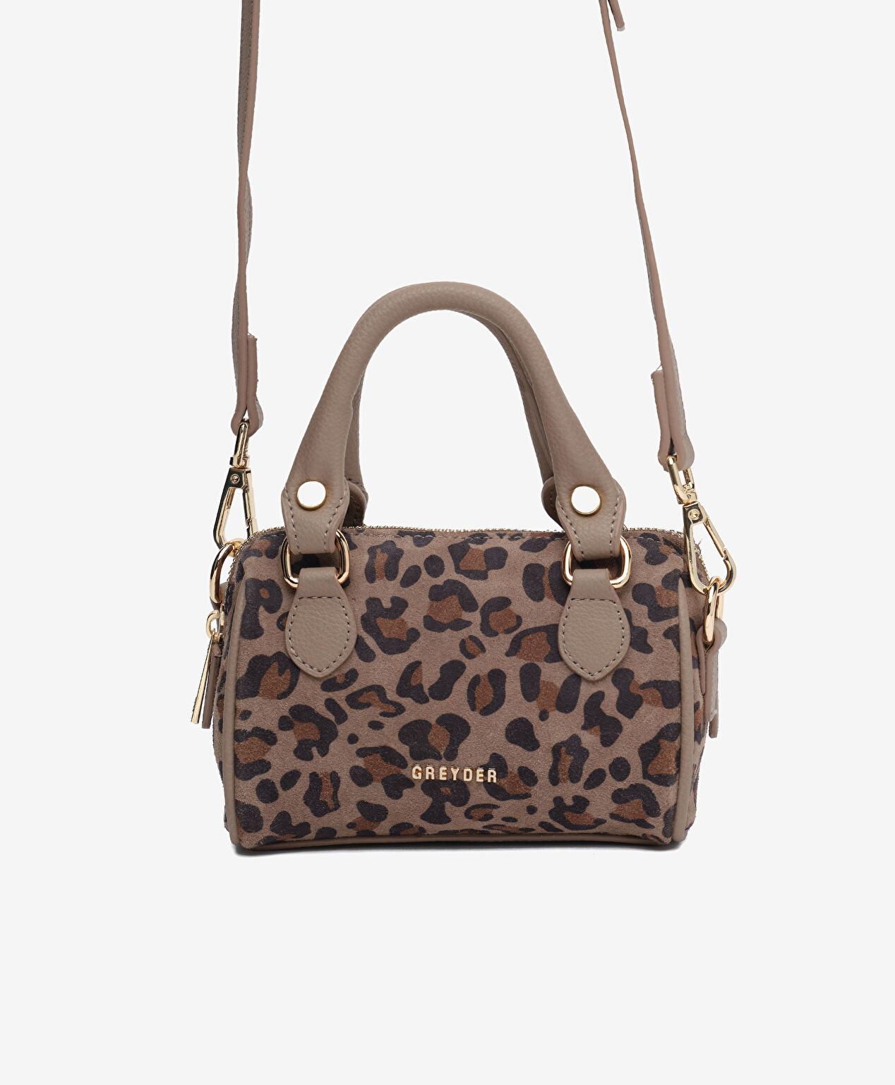 Kadın Leopar Hakiki Deri Çapraz Çanta - 2