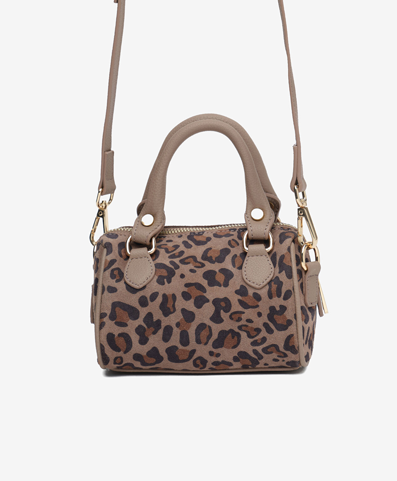 Kadın Leopar Hakiki Deri Çapraz Çanta - 3