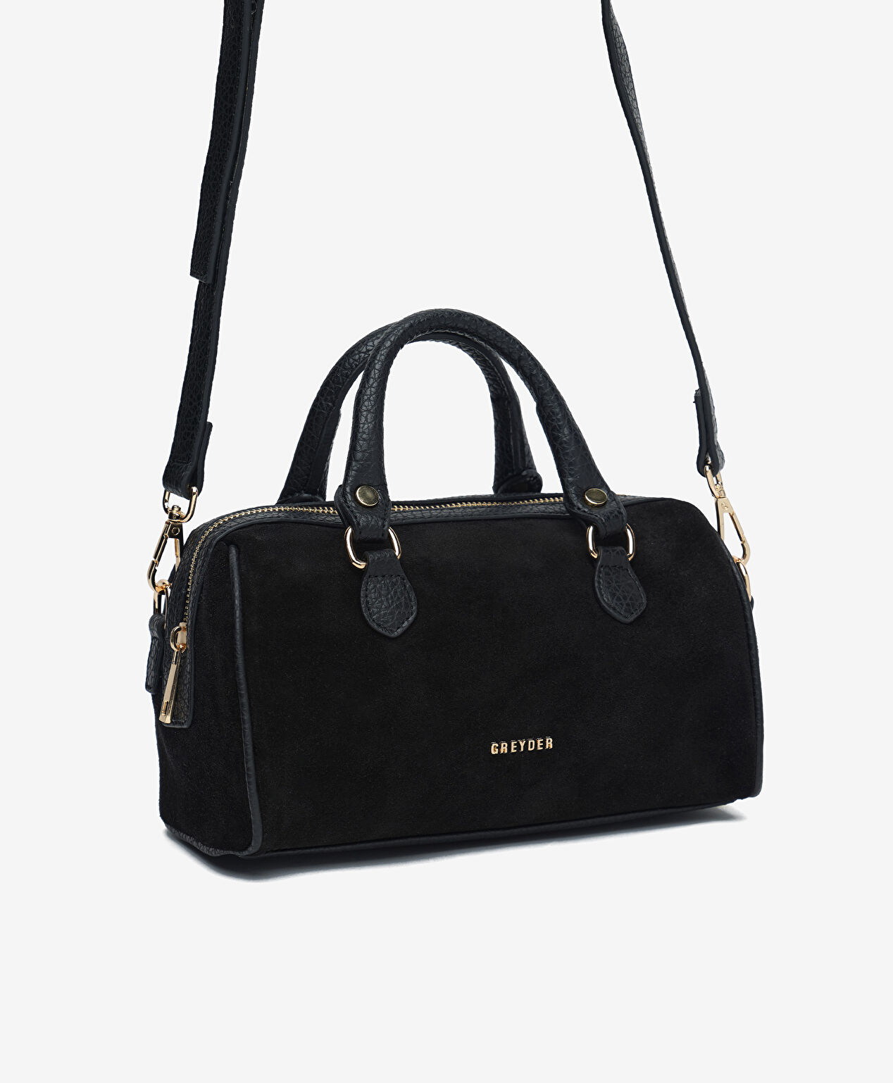 Kadın Siyah Hakiki Deri Çapraz Çanta - 2