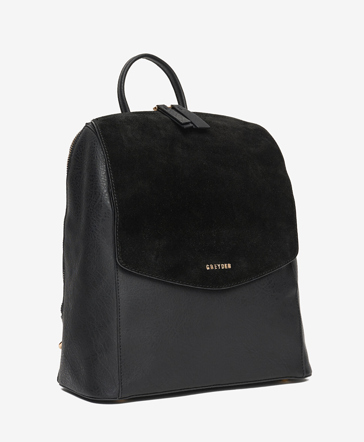 Kadın Siyah Hakiki Deri Sırt Çantası - 2