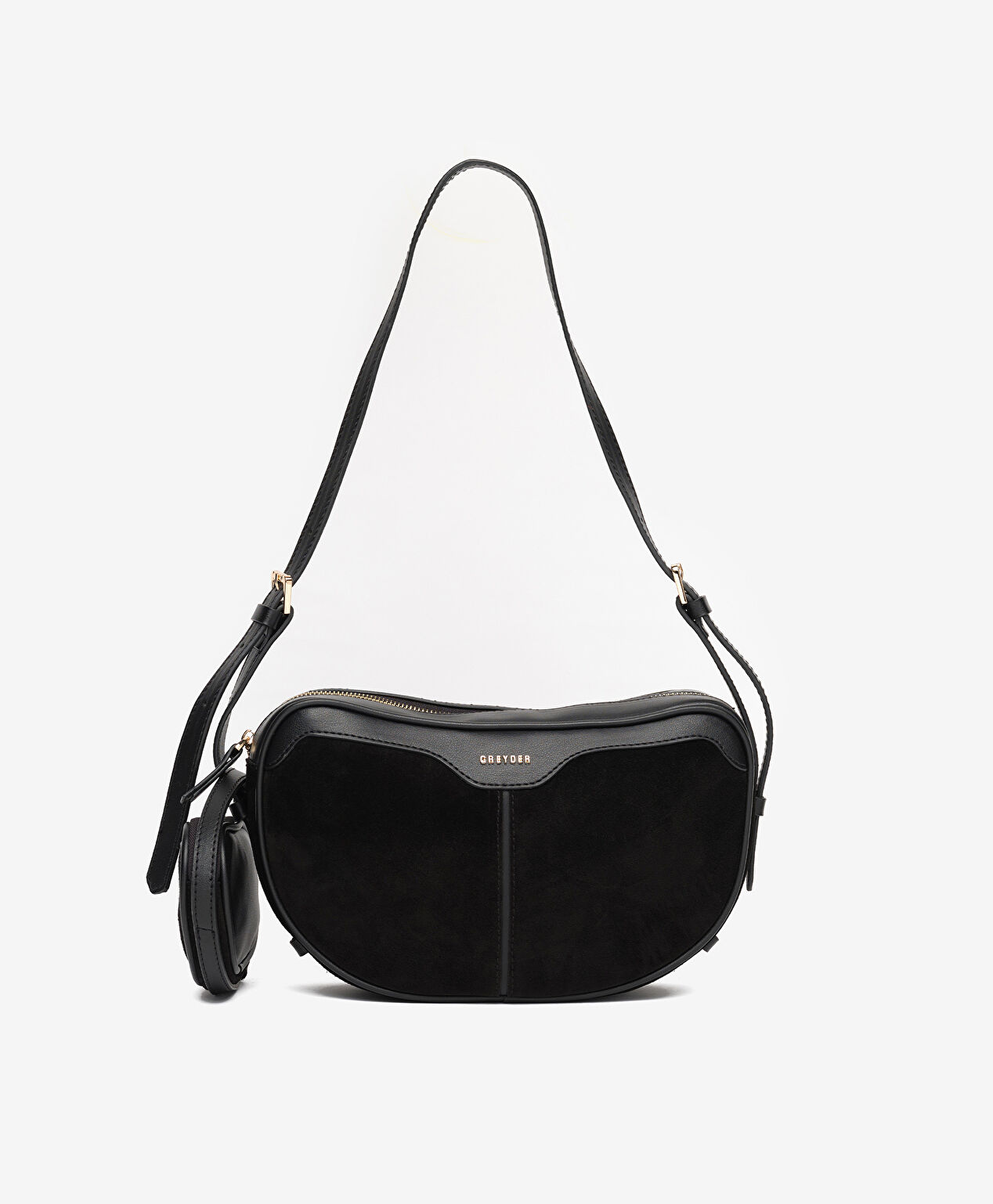 Kadın Siyah Hakiki Deri Çapraz Çanta - 1