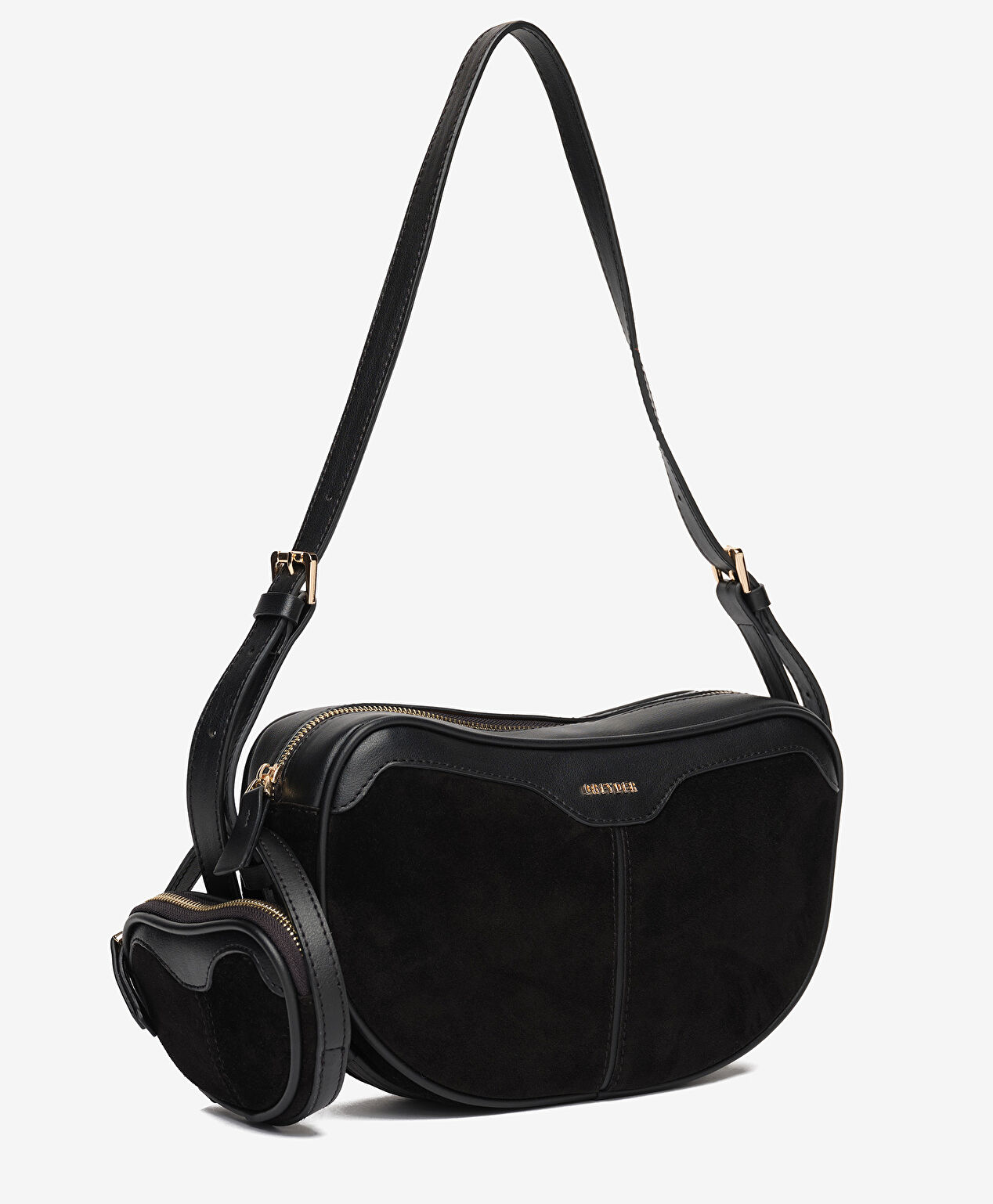 Kadın Siyah Hakiki Deri Çapraz Çanta - 2