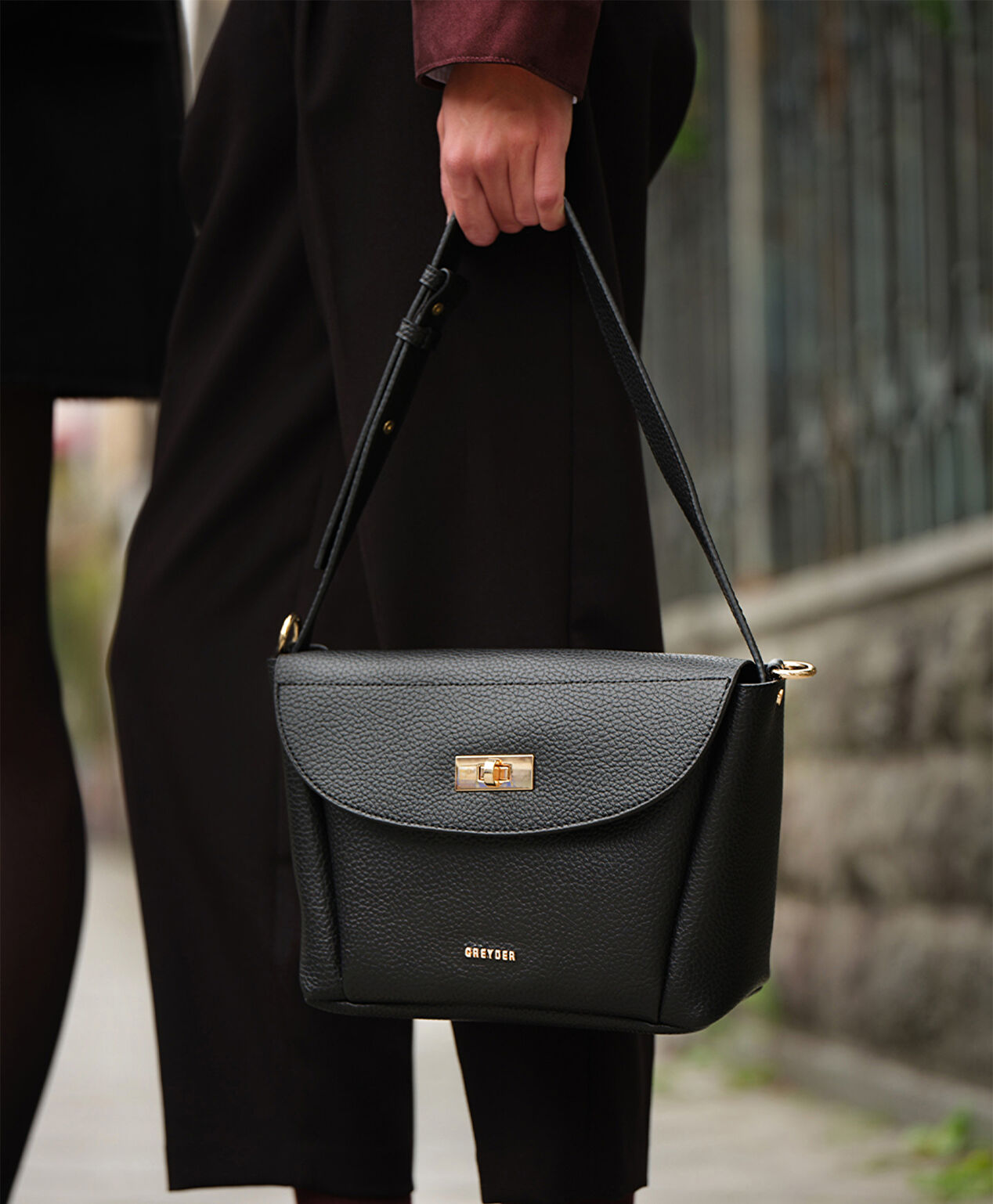 Kadın Siyah Omuz Çantası - 6