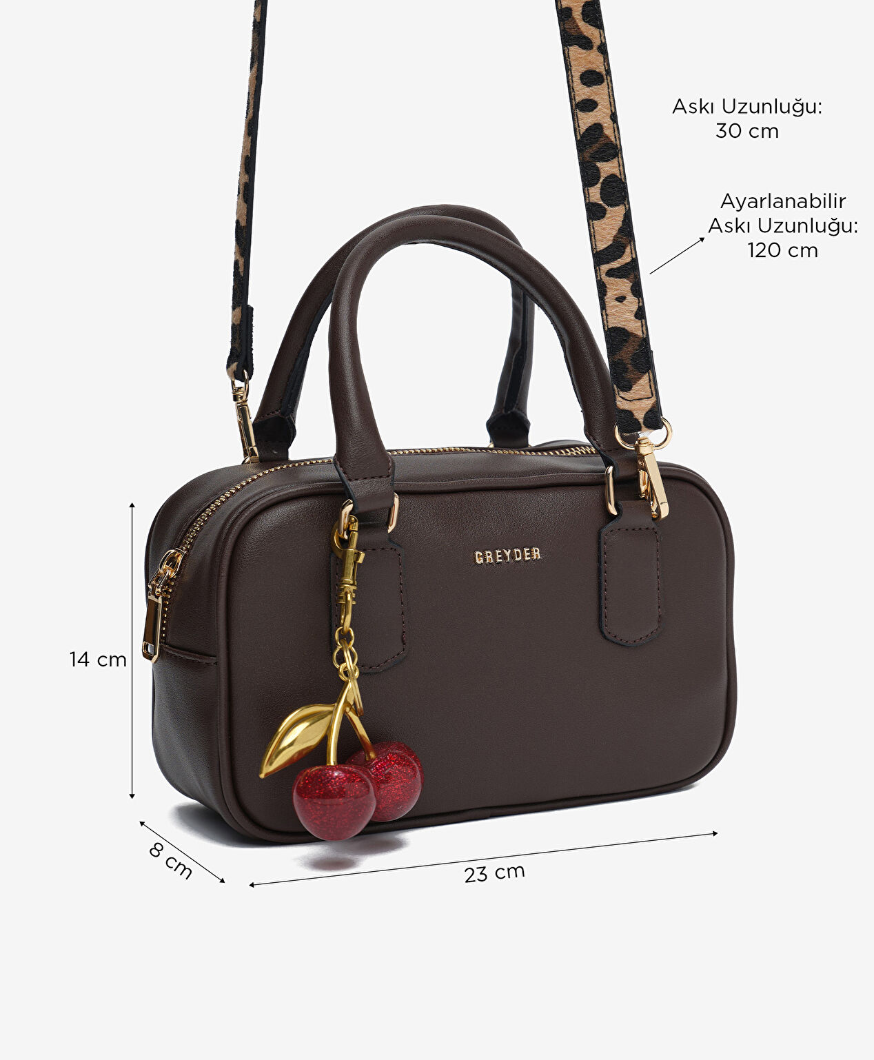 Kadın Kahverengi Çapraz Çanta - 2