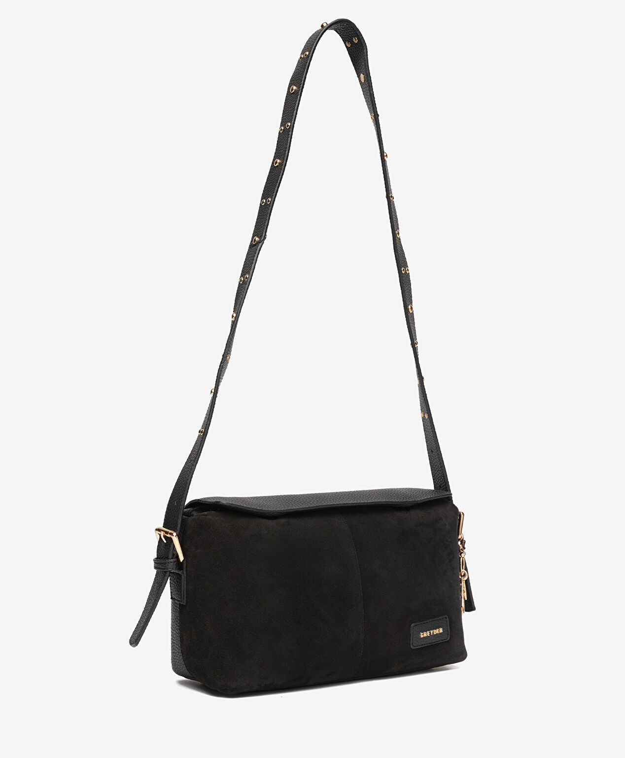 Kadın Siyah Hakiki Deri Çapraz Çanta - 2