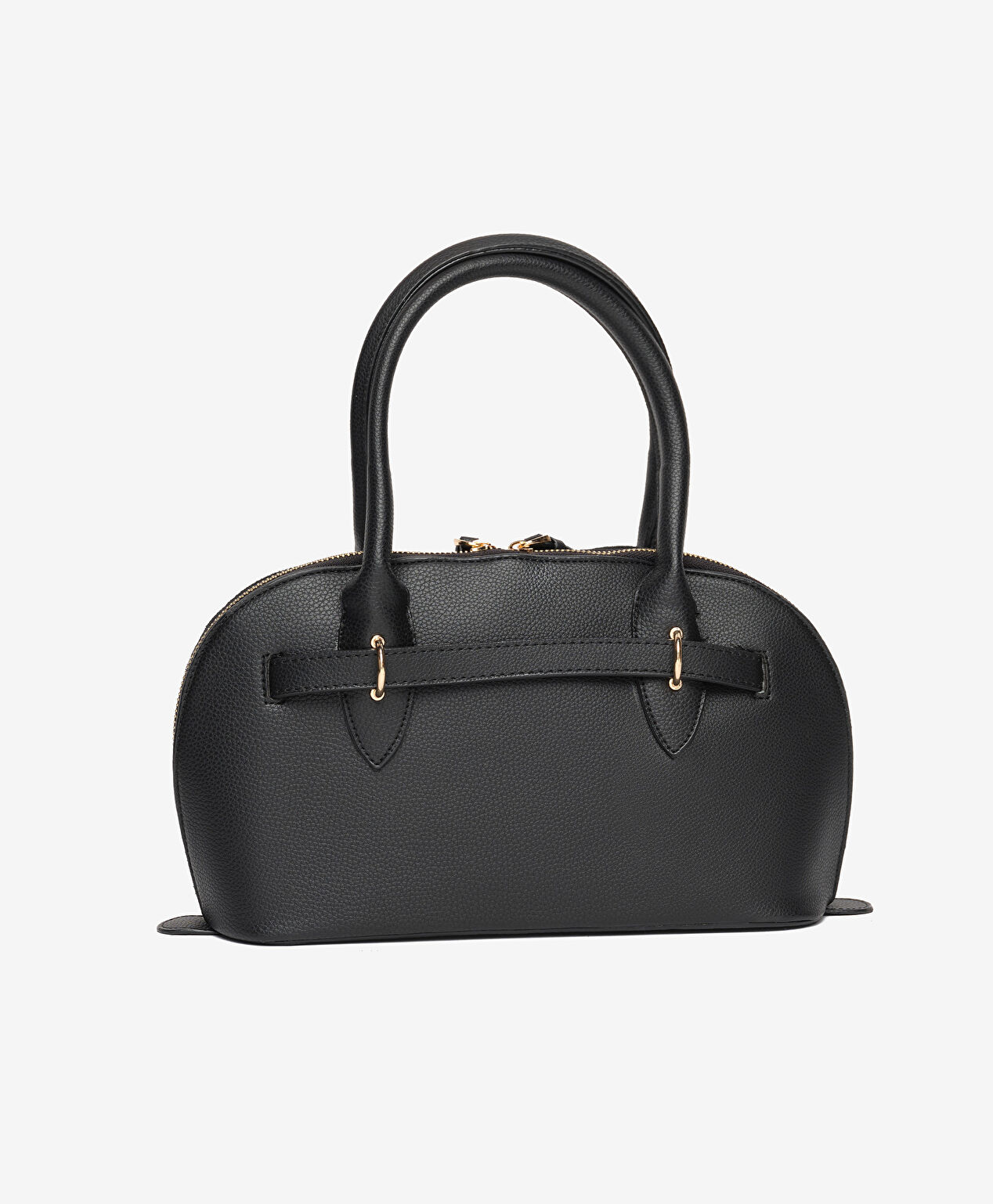 Kadın Siyah Hakiki Deri Çapraz Çanta - 4