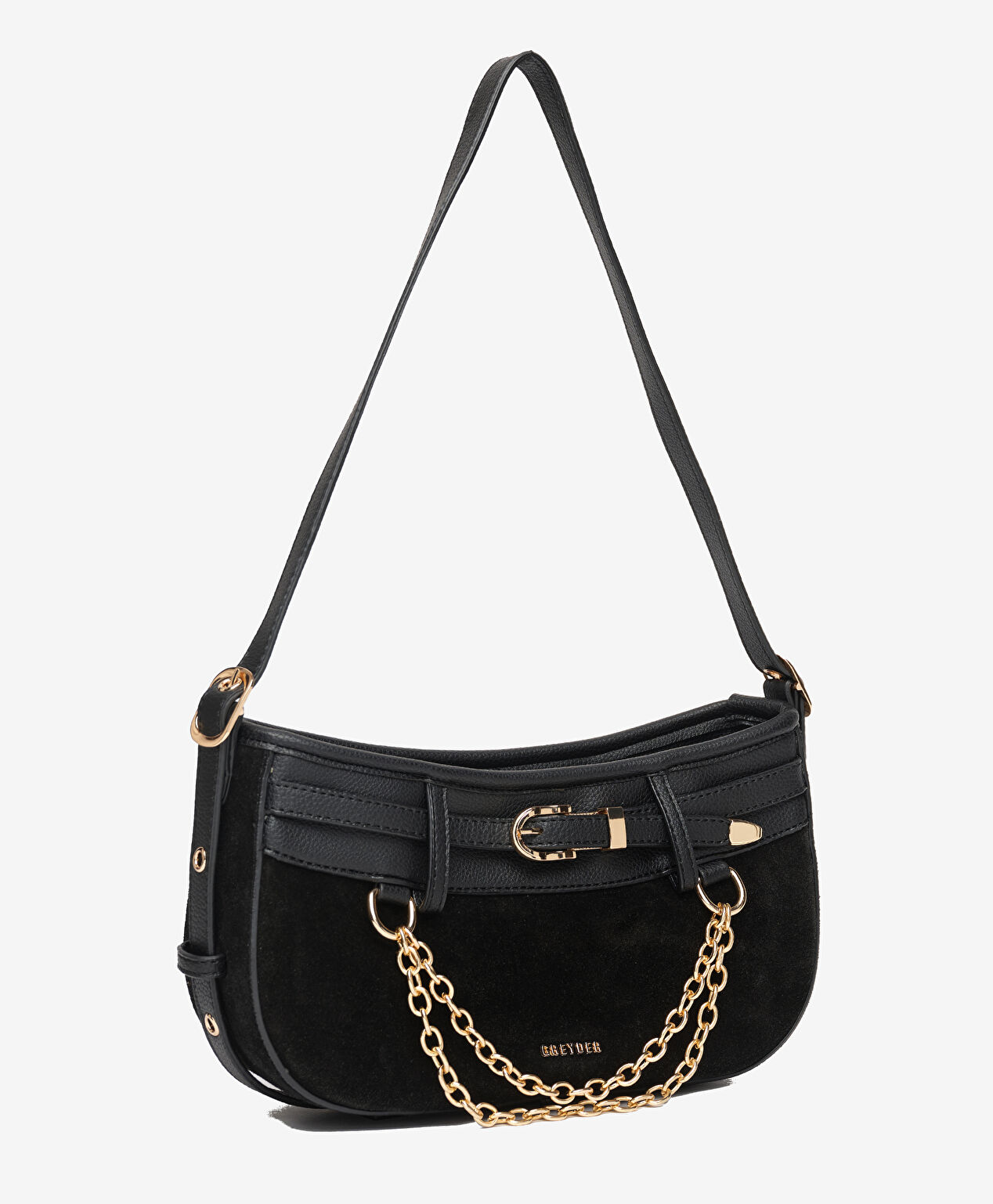 Kadın Siyah Hakiki Deri Çapraz Çanta - 2