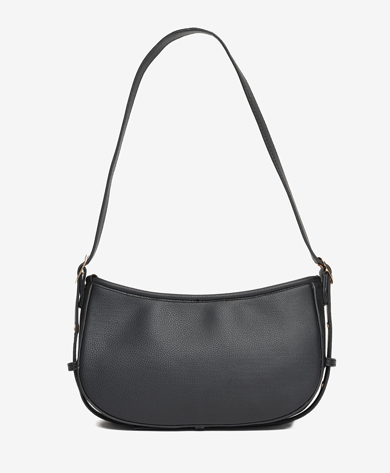 Kadın Siyah Hakiki Deri Çapraz Çanta - 3