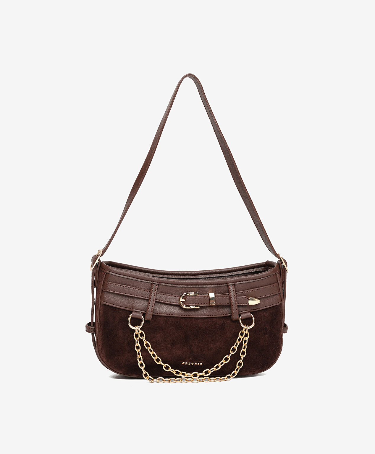 Kadın Kahverengi Hakiki Deri Çapraz Çanta - 1