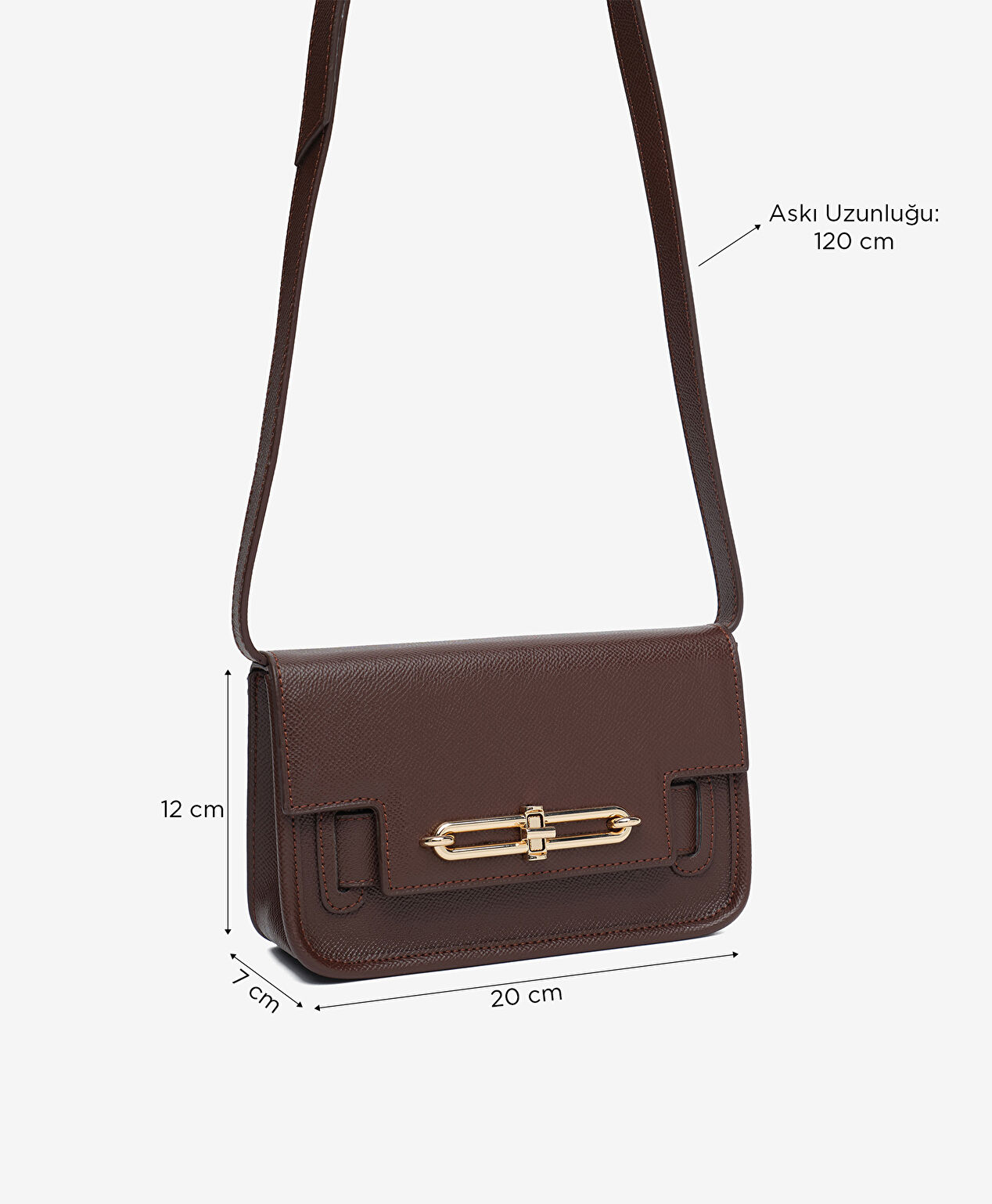 Kadın Kahverengi Çapraz Çanta - 2