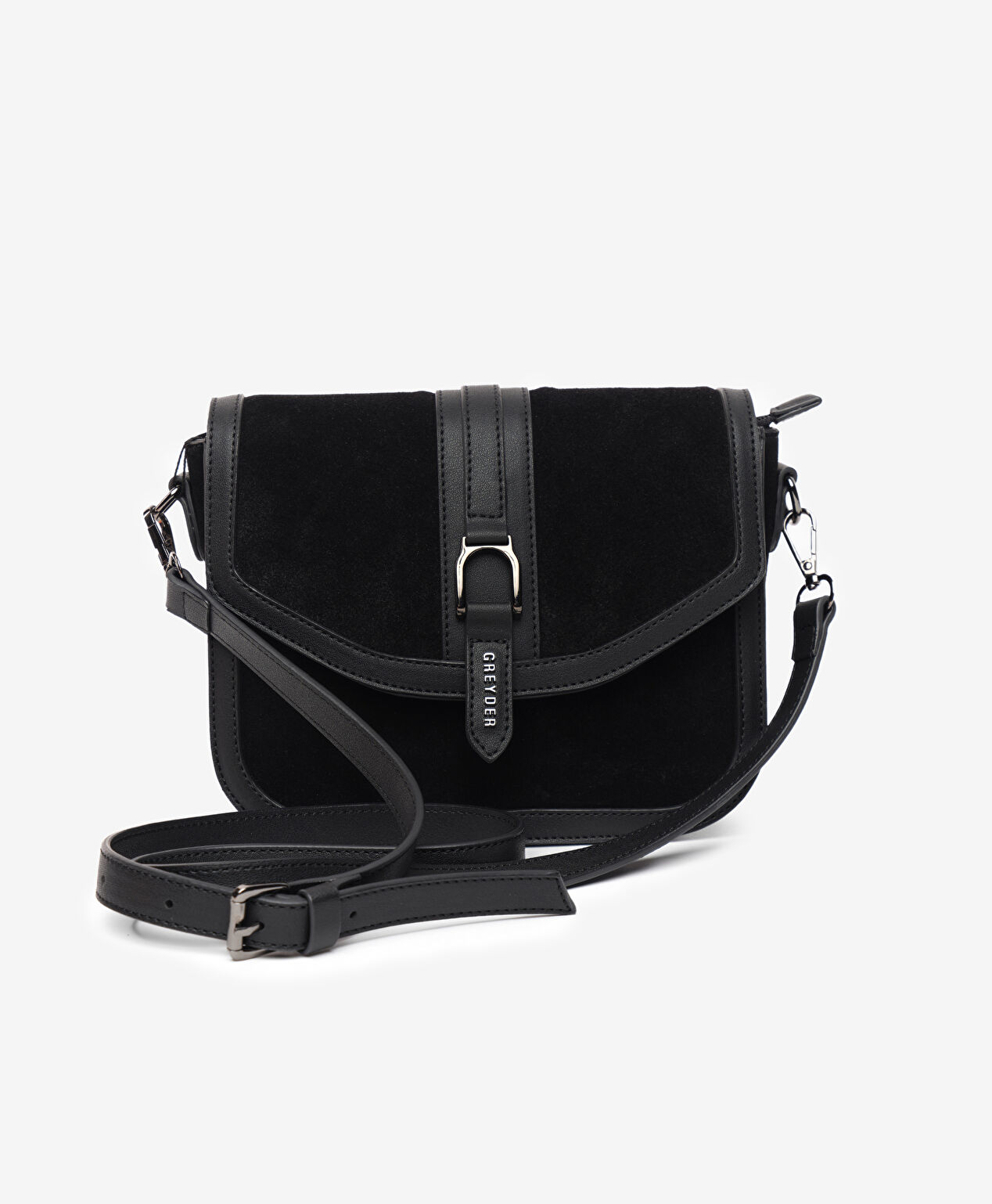 Kadın Siyah Hakiki Deri Çapraz Çanta - 1