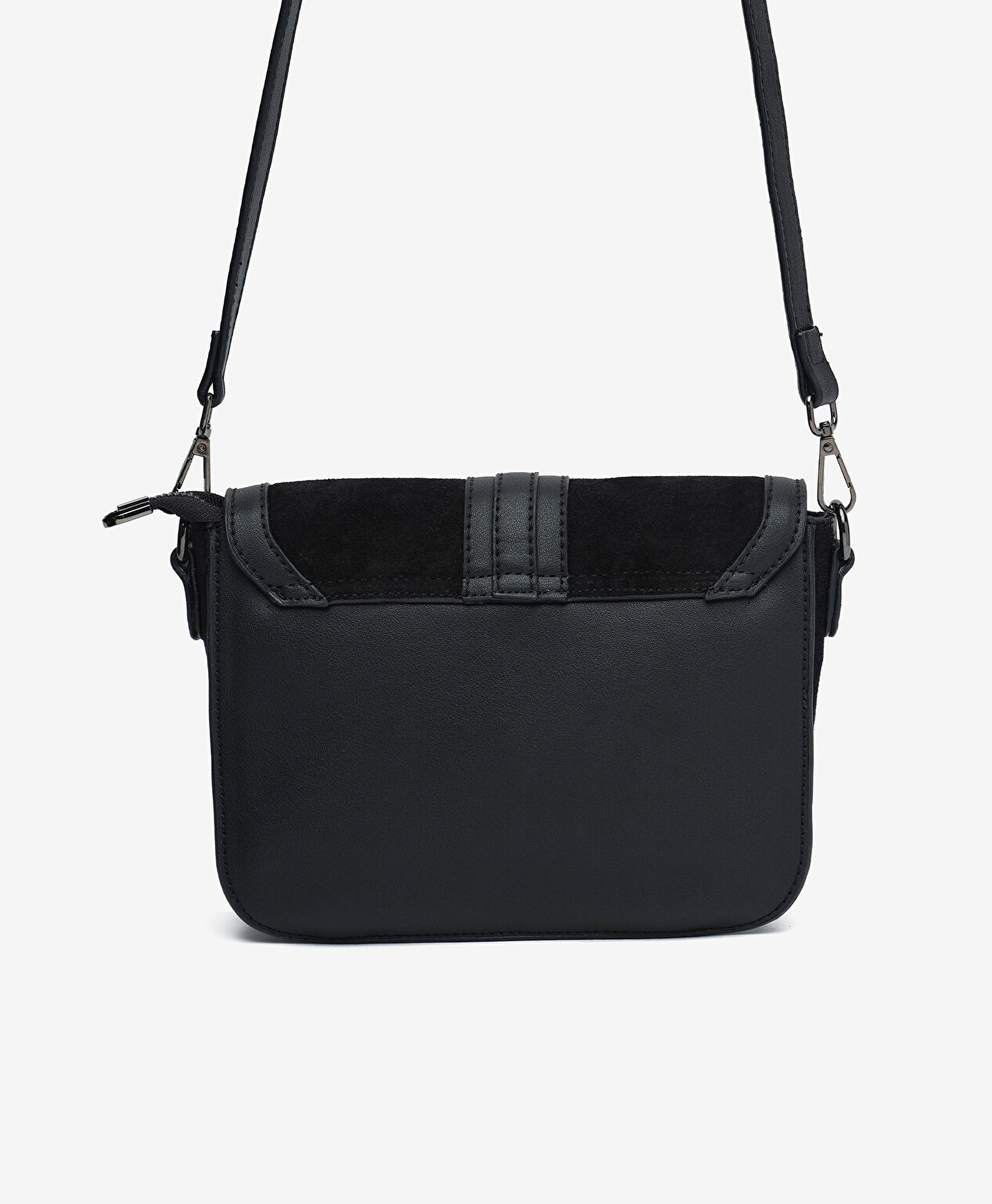 Kadın Siyah Hakiki Deri Çapraz Çanta - 3