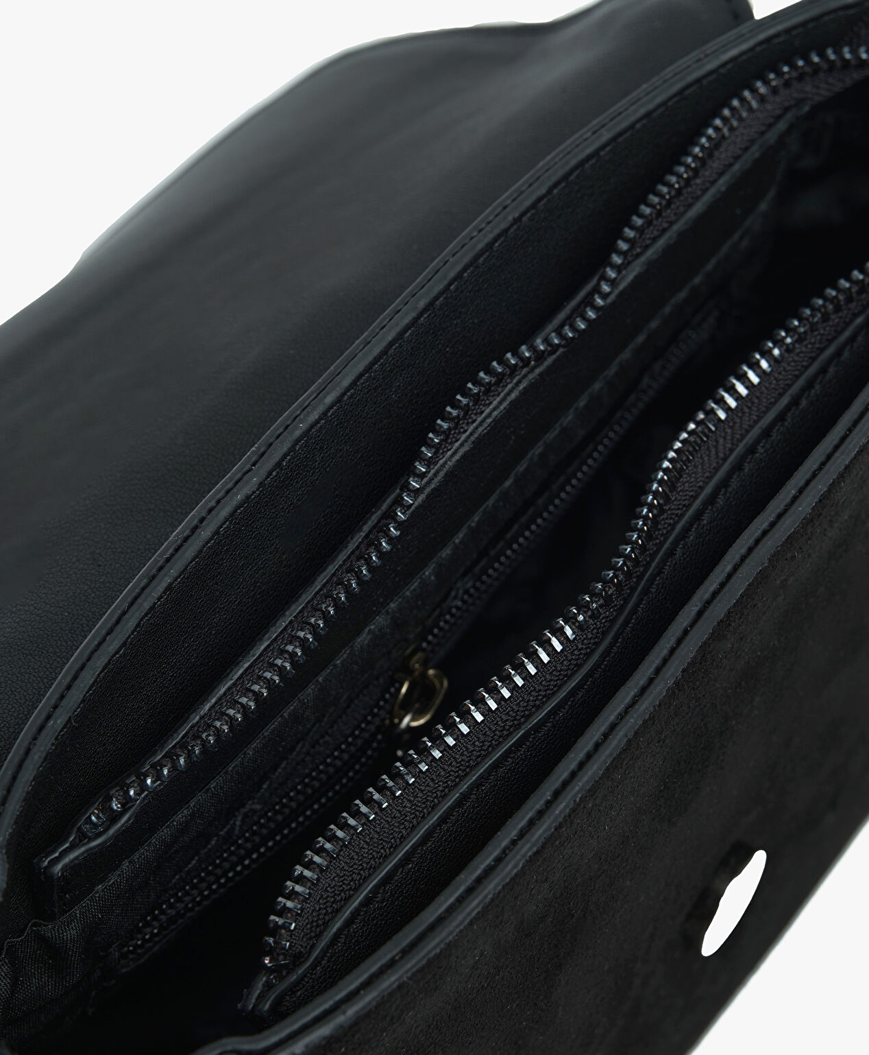 Kadın Siyah Hakiki Deri Çapraz Çanta - 4