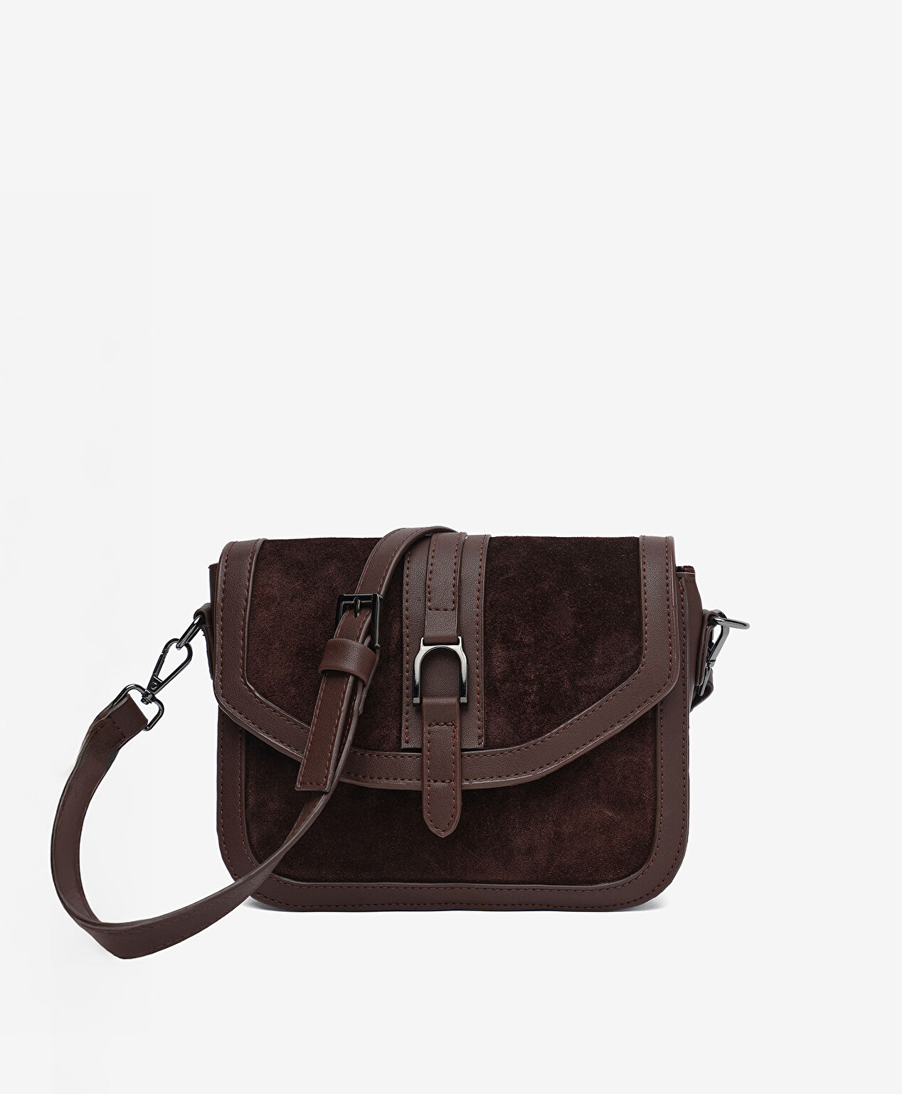 Kadın Kahverengi Hakiki Deri Çapraz Çanta - 1