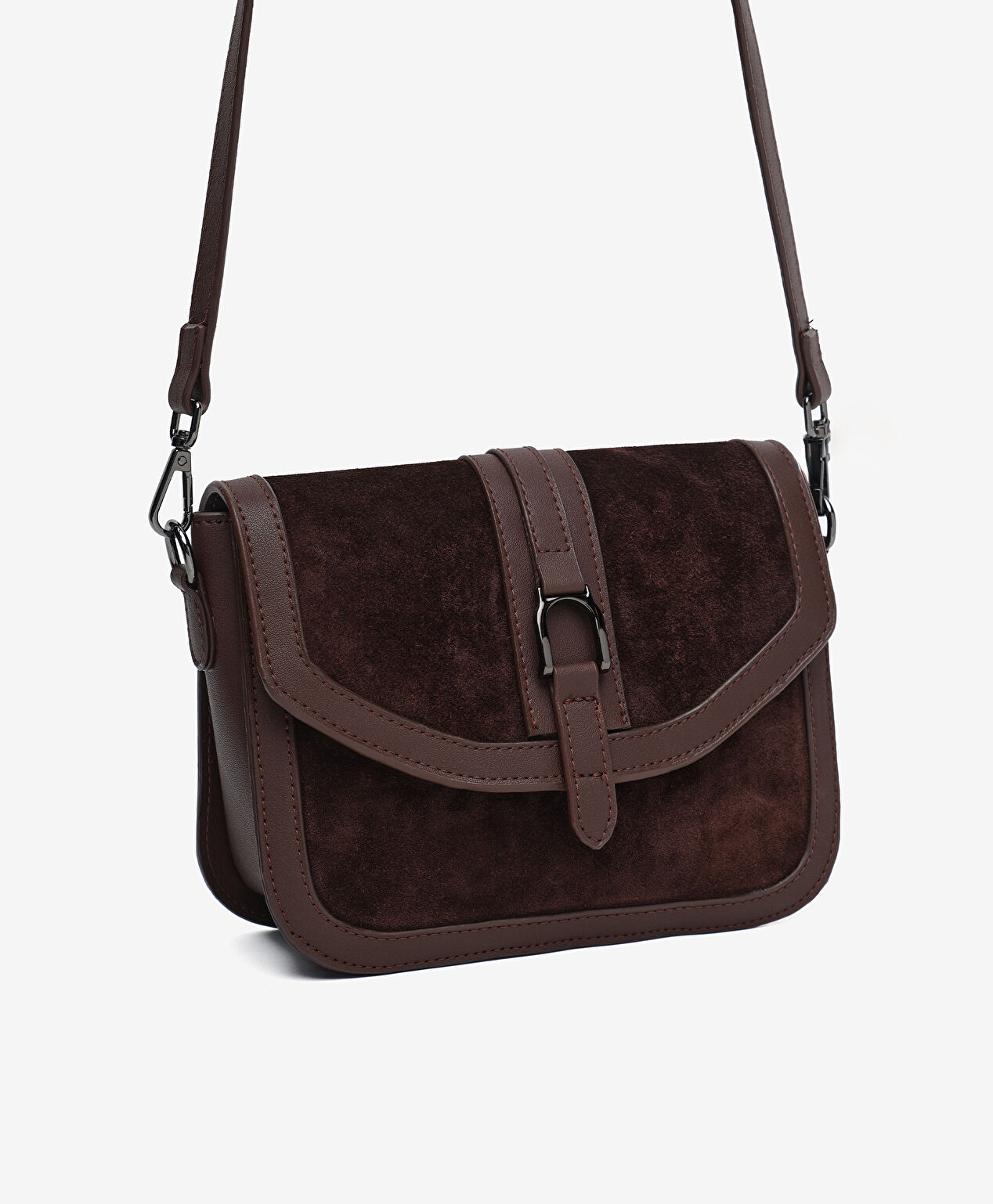 Kadın Kahverengi Hakiki Deri Çapraz Çanta - 2