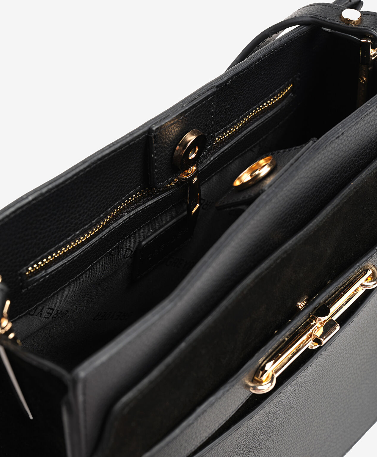 Kadın Siyah Hakiki Deri Kol Çantası - 4