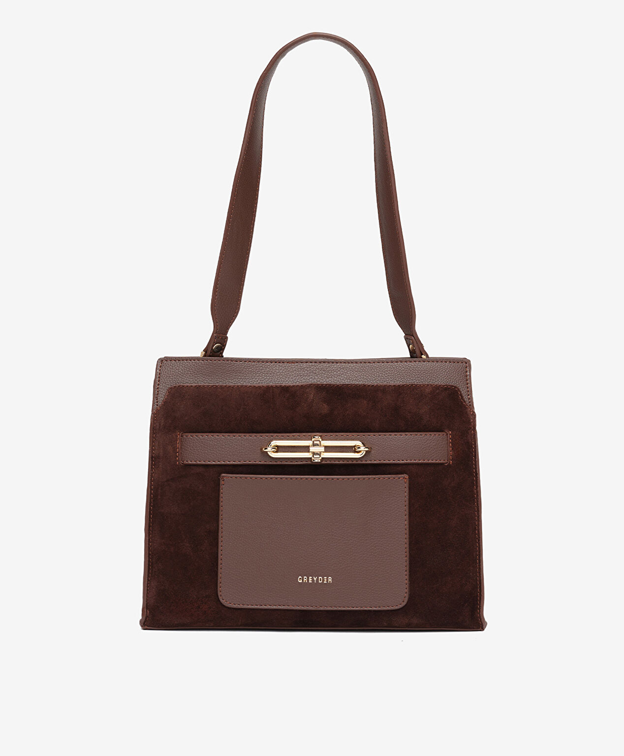 Kadın Kahverengi Hakiki Deri Kol Çantası - 1