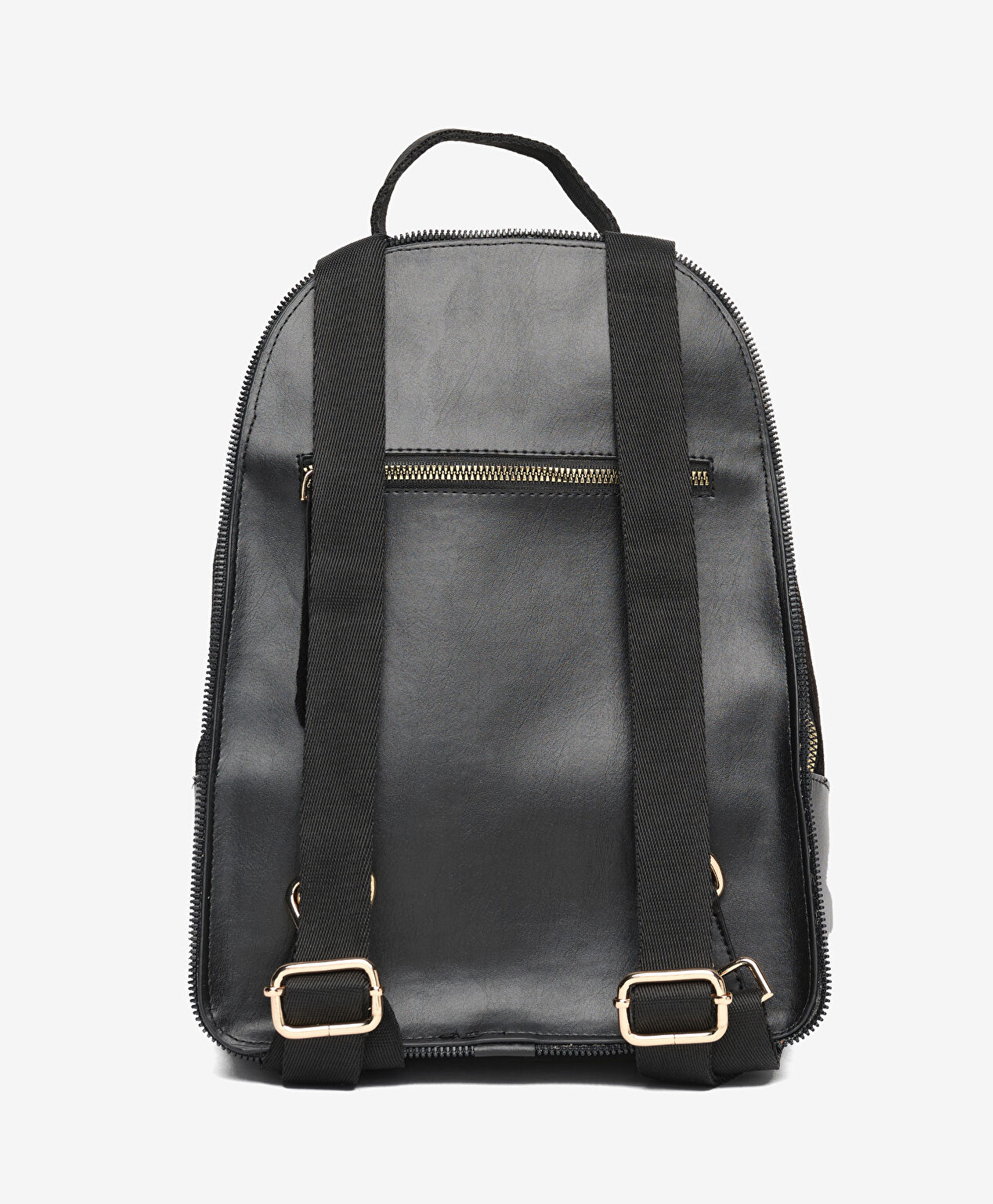 Kadın Siyah Hakiki Deri Sırt Çantası - 3