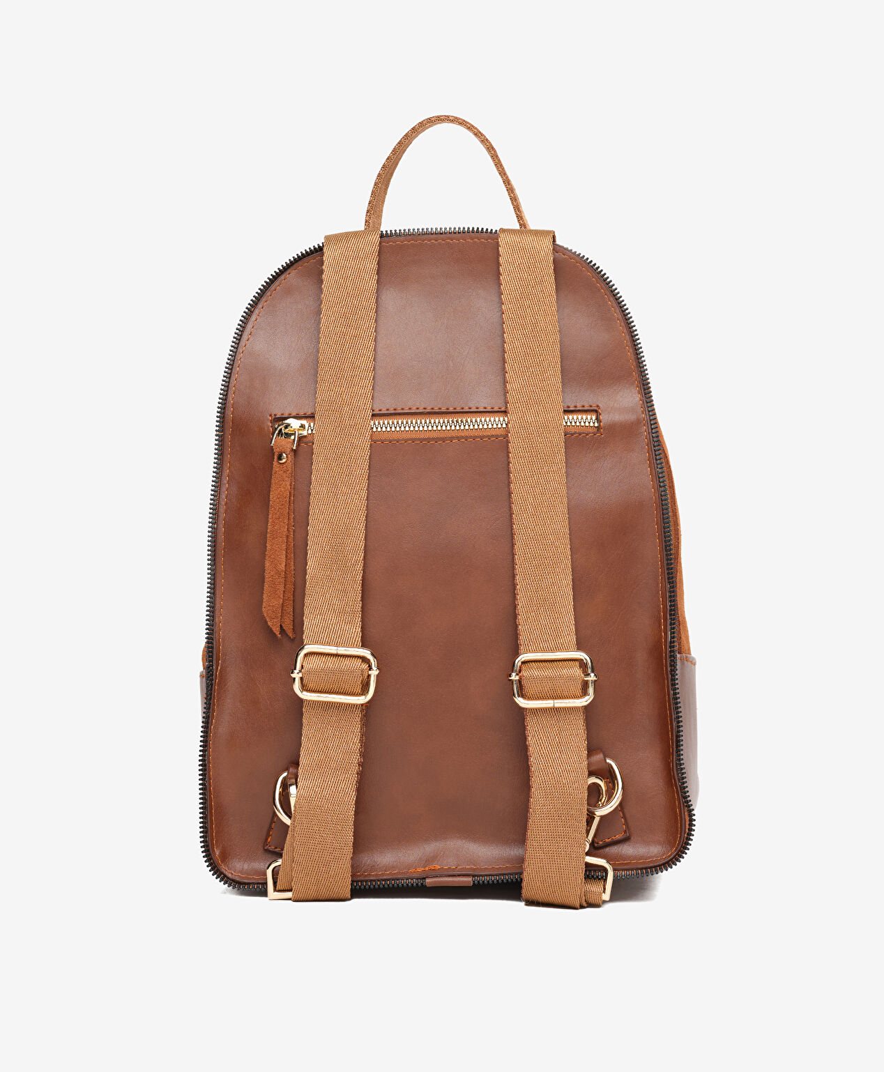 Kadın Taba Hakiki Deri Sırt Çantası - 3