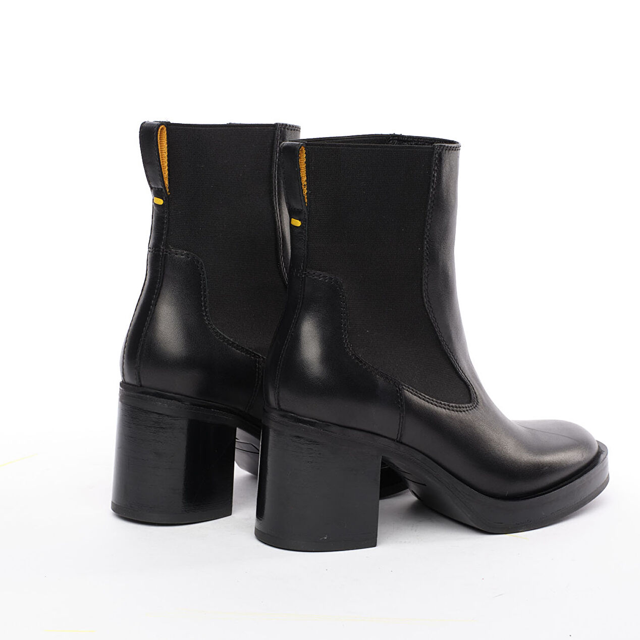 Kadın Siyah Hakiki Deri Topuklu Bot - 4