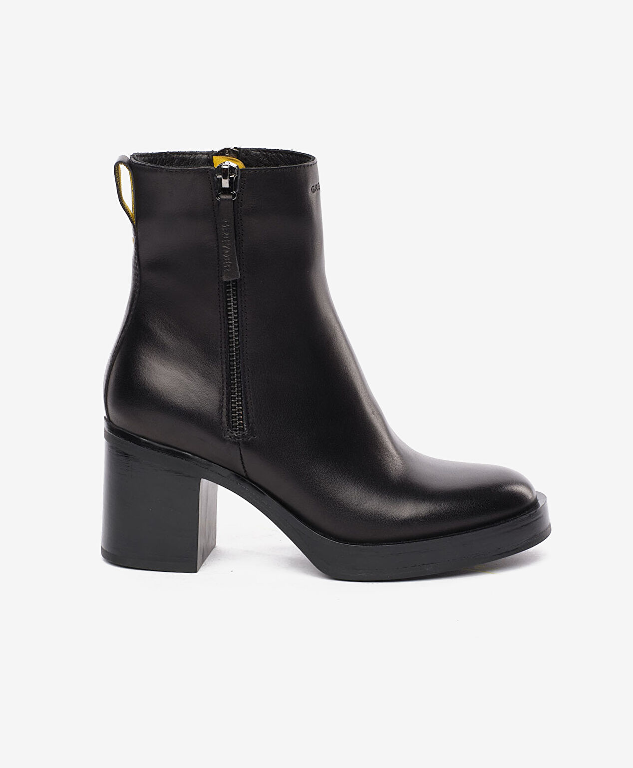 Kadın Siyah Hakiki Deri Topuklu Bot - 1