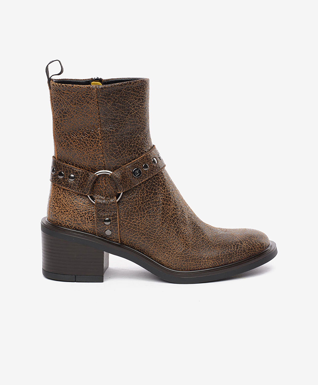 Kadın Kahverengi Hakiki Deri Topuklu Bot - 1