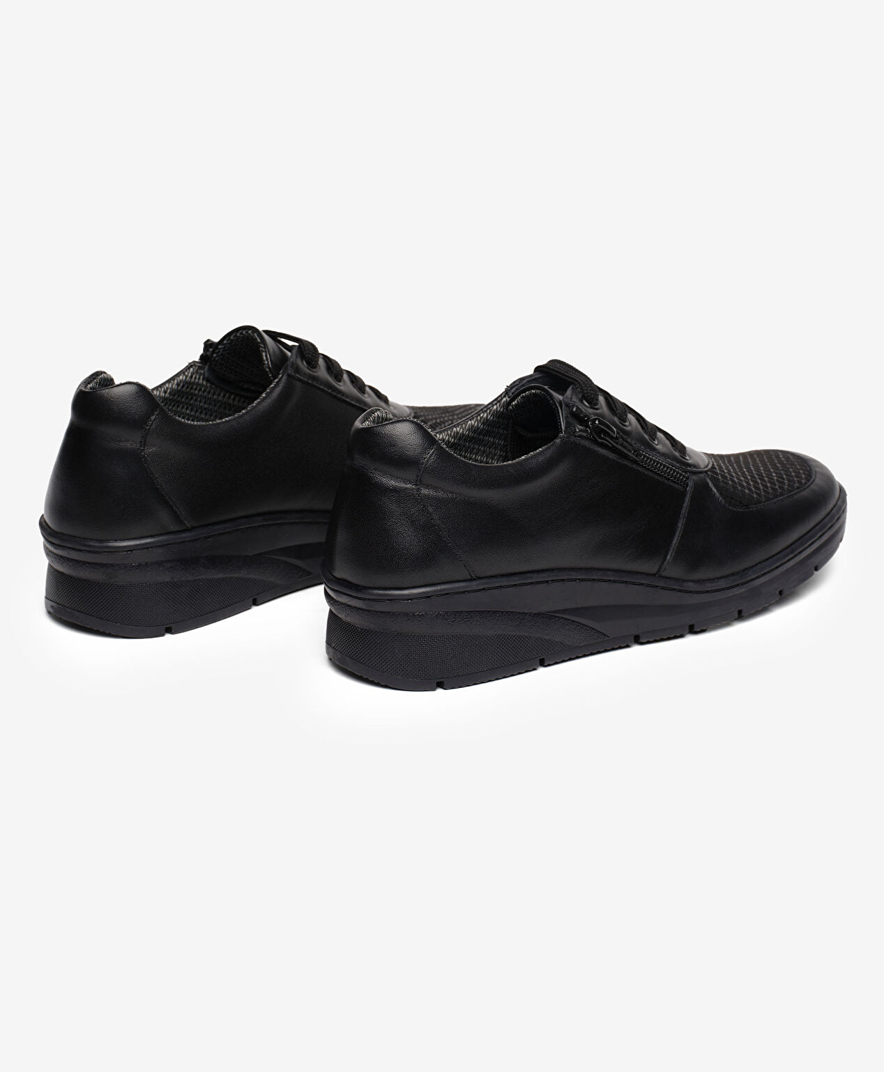 Kadın Siyah Hakiki Deri Comfort Ayakkabı - 4