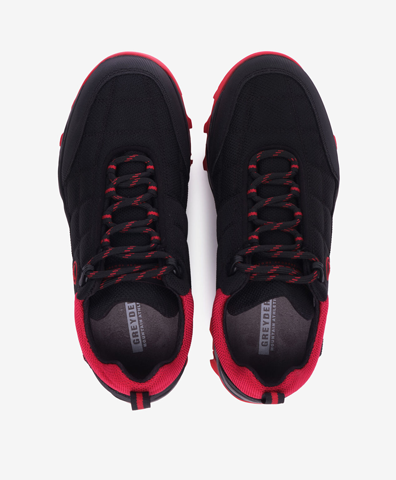 Kadın Siyah Kırmızı Su Geçirmez Outdoor Ayakkabı - 5