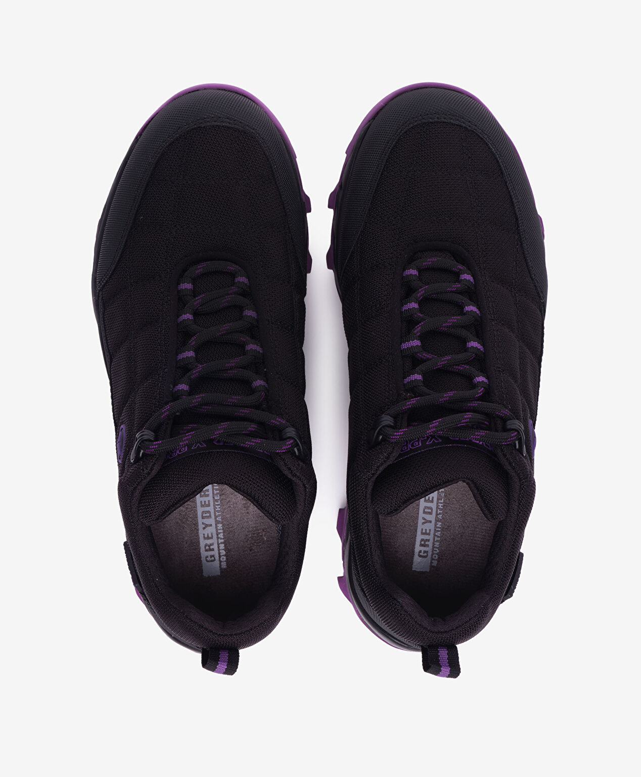 Kadın Siyah Mor Su Geçirmez Outdoor Ayakkabı - 5
