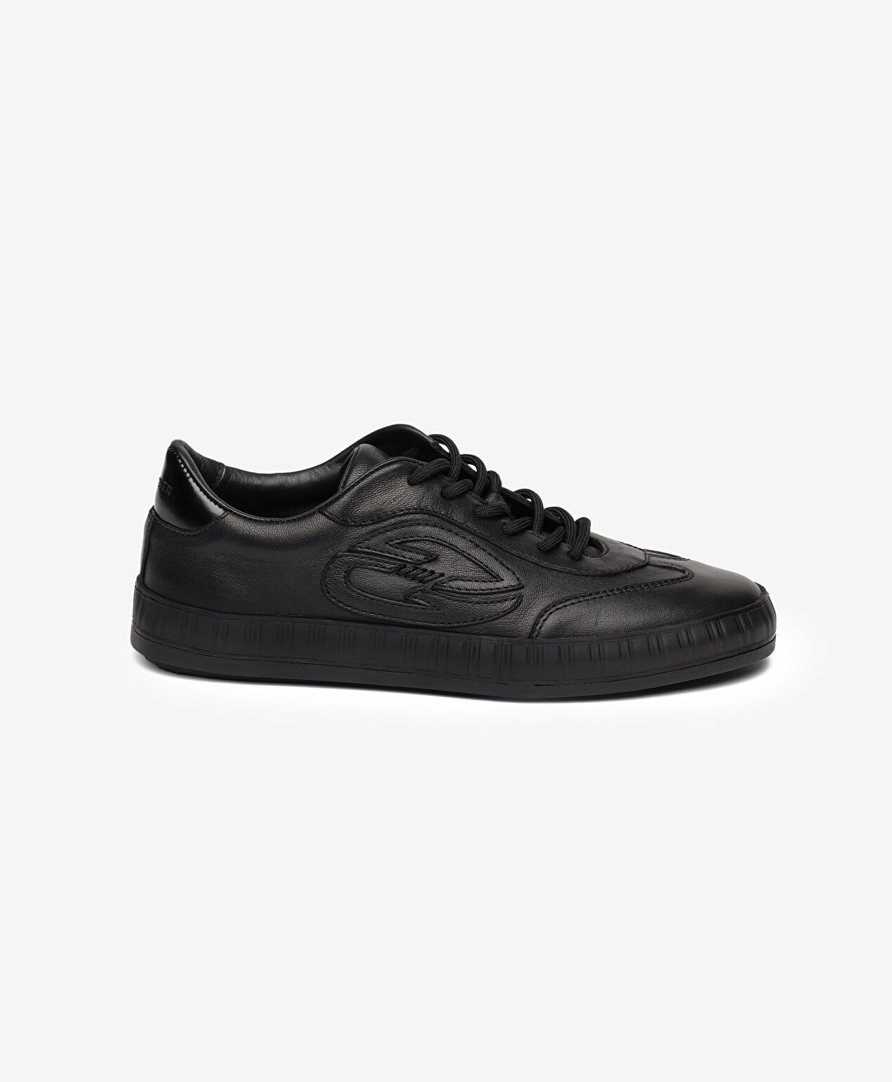 Kadın Siyah Hakiki Deri Sneaker Ayakkabı - 1