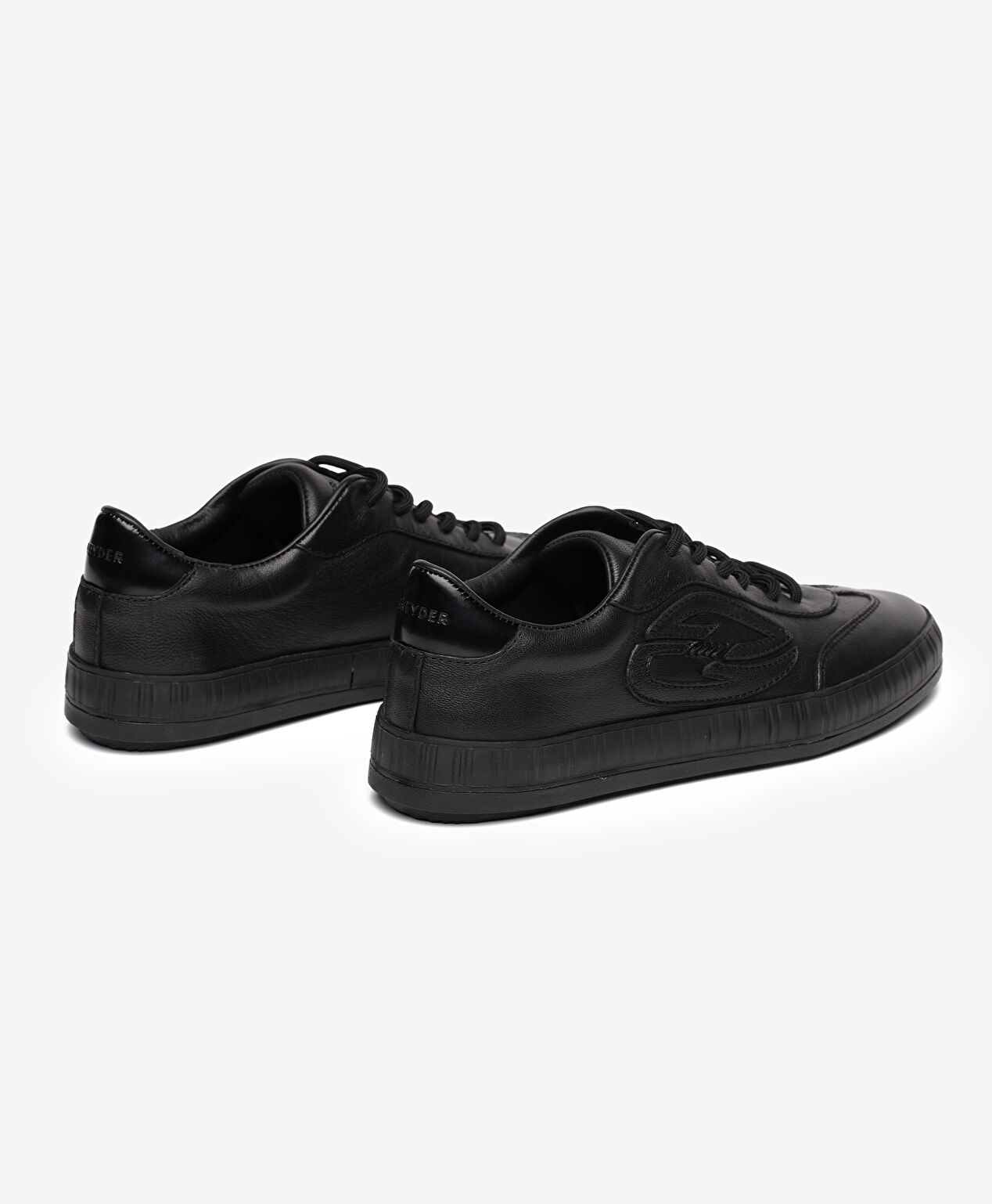 Kadın Siyah Hakiki Deri Sneaker Ayakkabı - 4