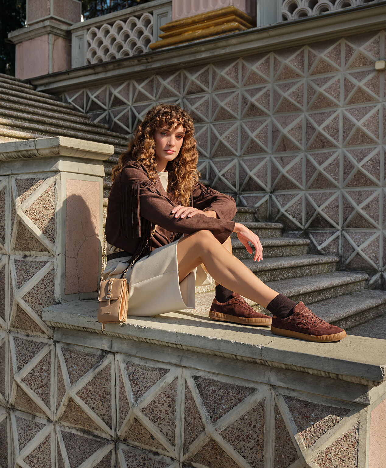 Kadın Kahverengi Hakiki Deri Sneaker Ayakkabı - 7