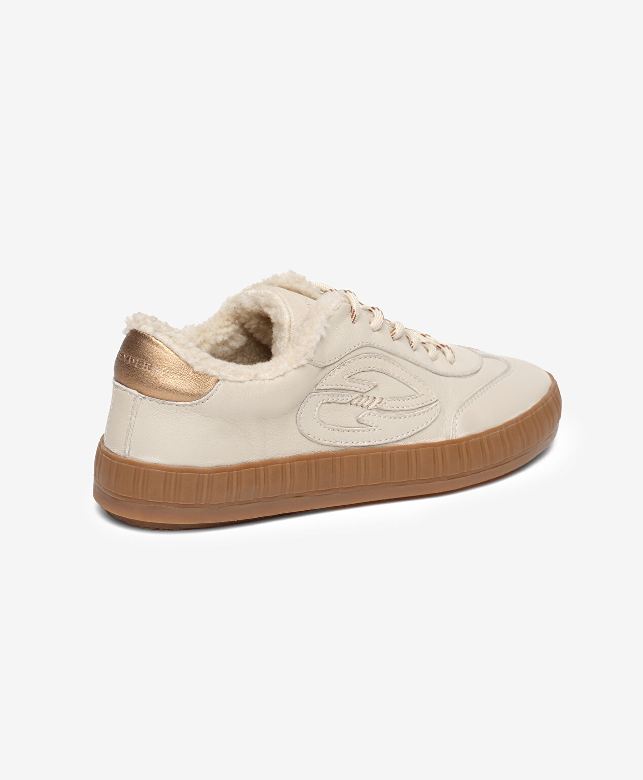 Kadın Bej Hakiki Deri Sneaker Ayakkabı - 3