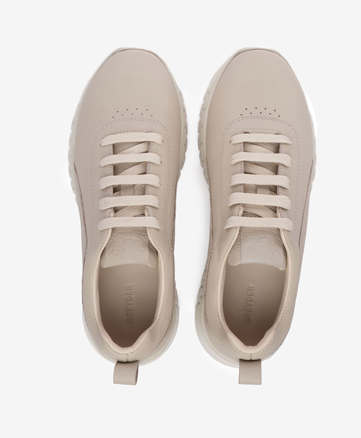 Kadın Ekru Hakiki Deri Ayakkabı - 3