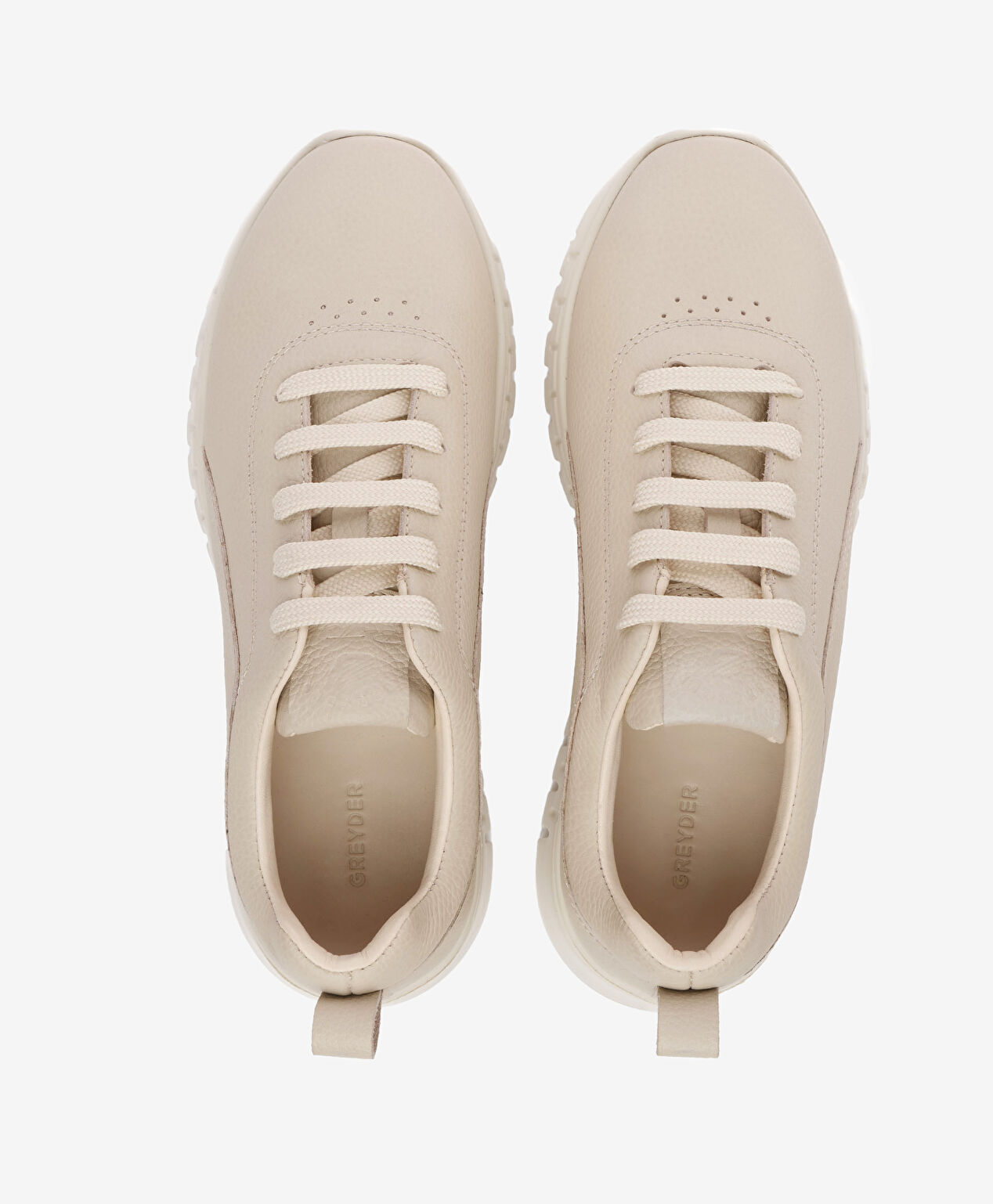 Kadın Ekru Hakiki Deri Ayakkabı - 4