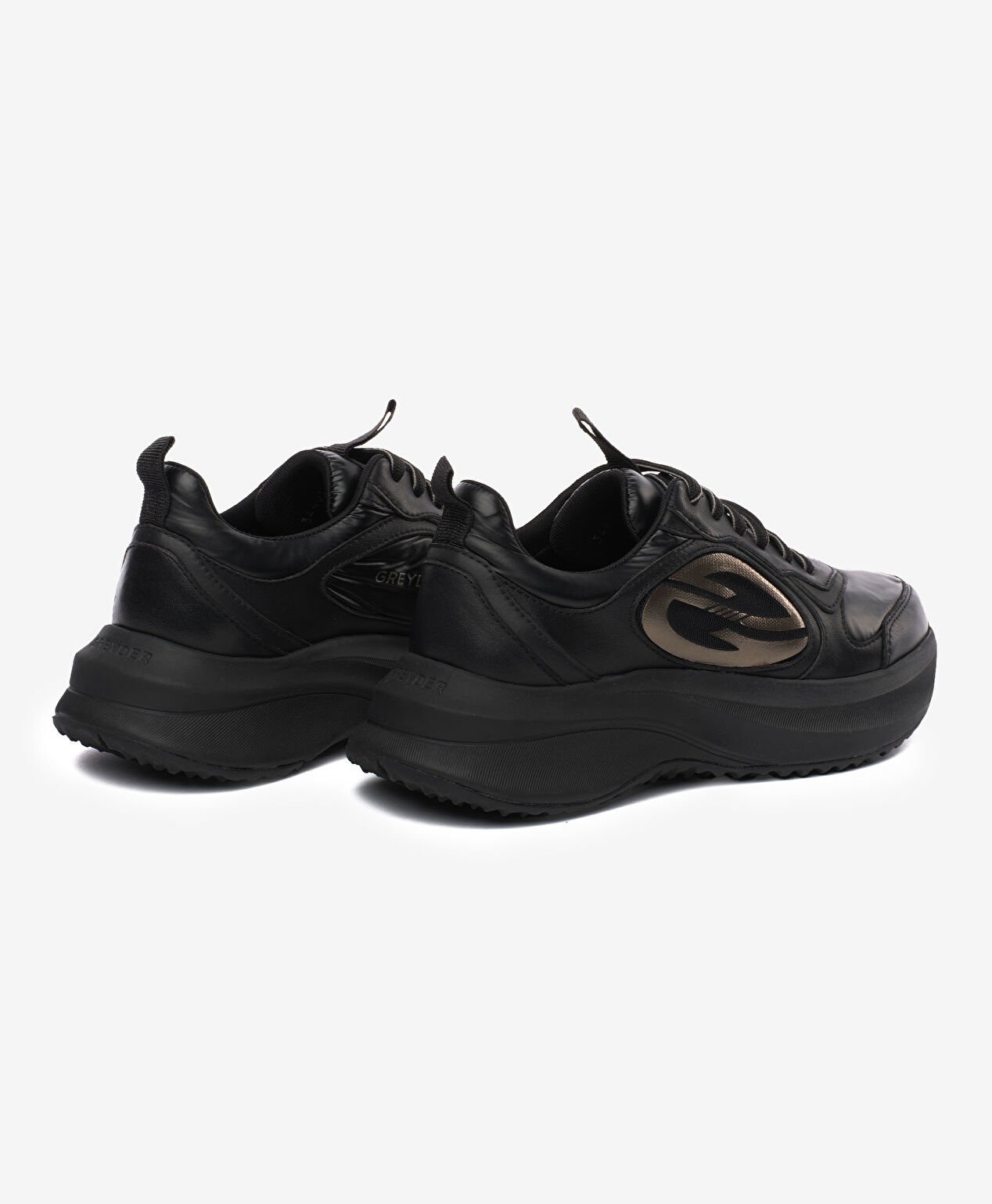 Kadın Siyah Bronz Hakiki Deri Spor Ayakkabı - 4