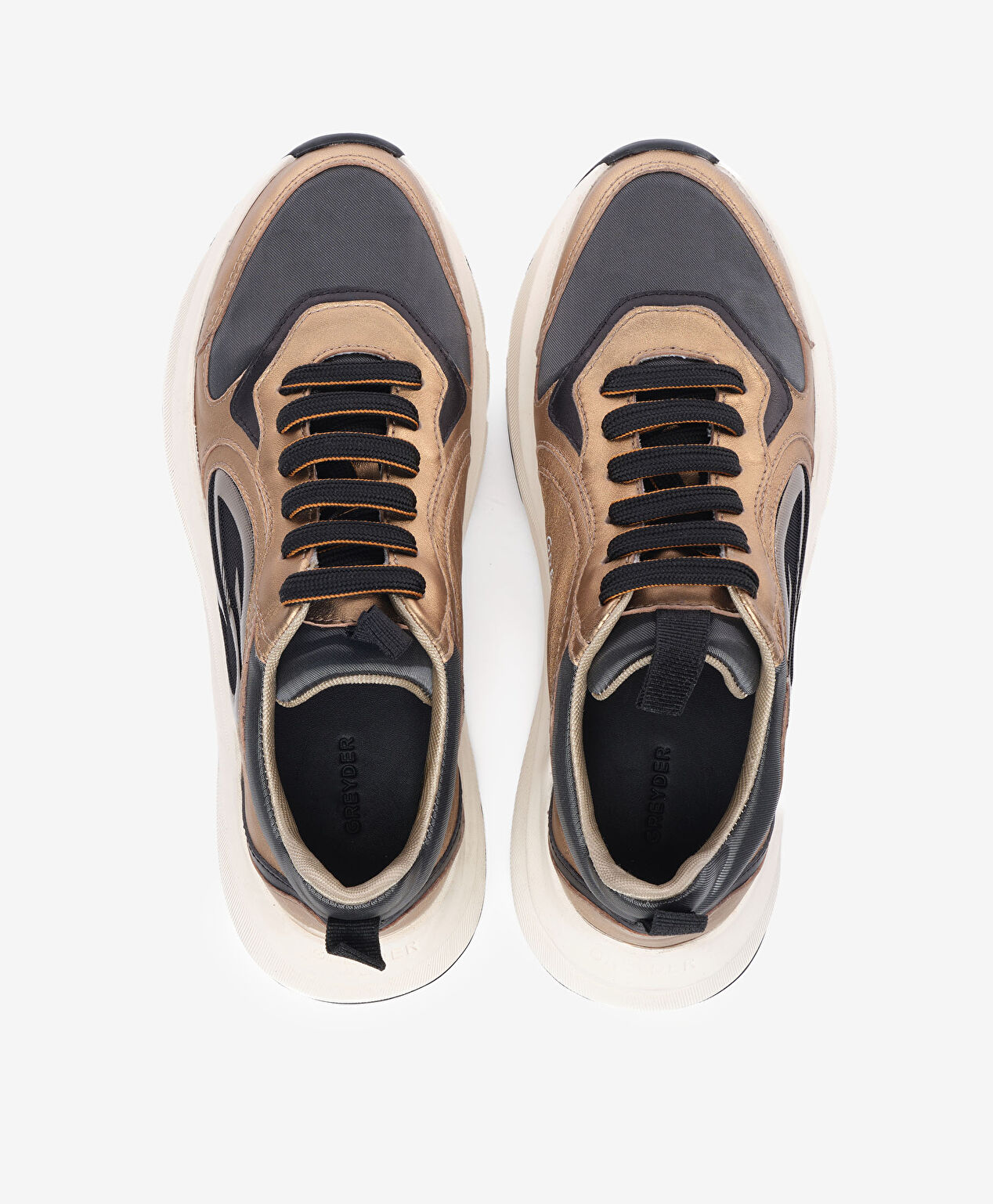 Kadın Bronz Hakiki Deri Spor Ayakkabı - 5