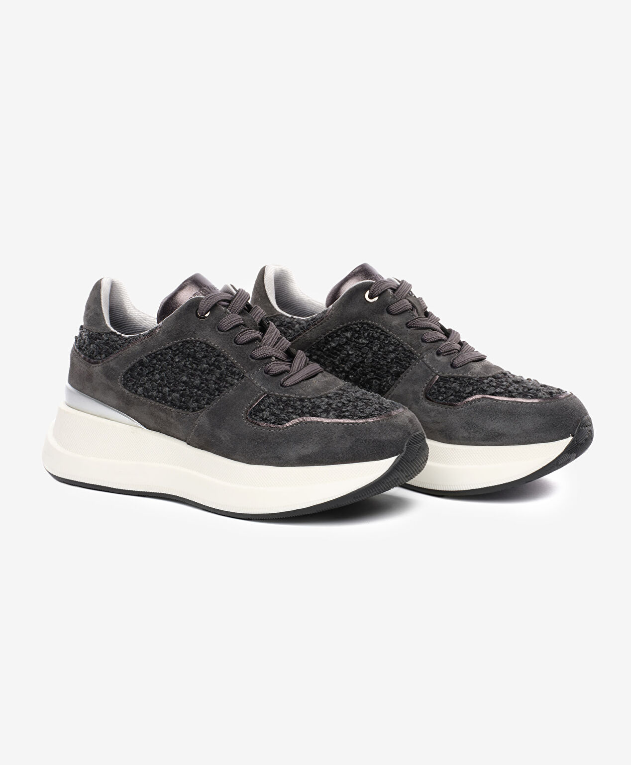 Kadın Antrasit Hakiki Deri Spor Ayakkabı - 3