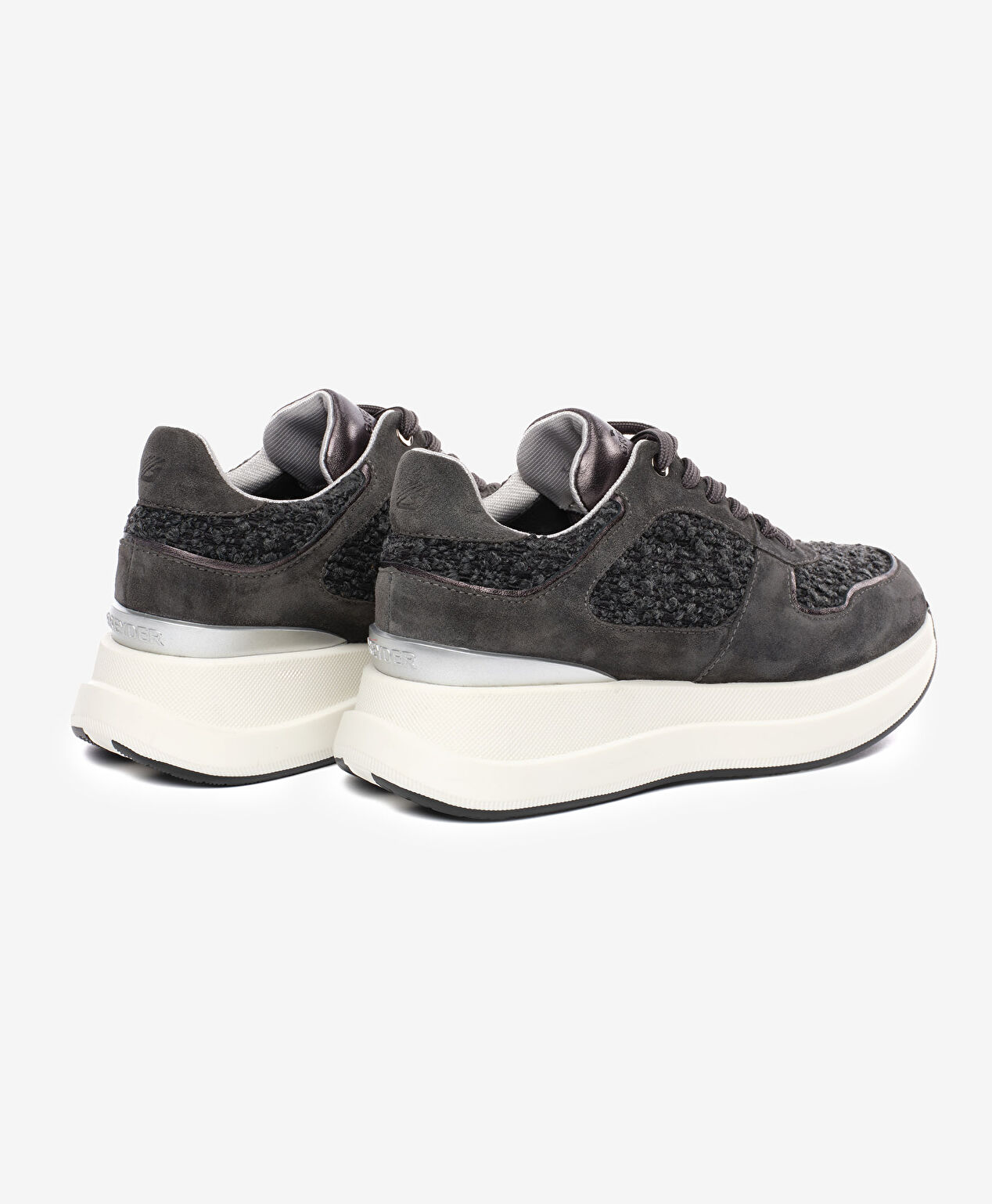 Kadın Antrasit Hakiki Deri Spor Ayakkabı - 4