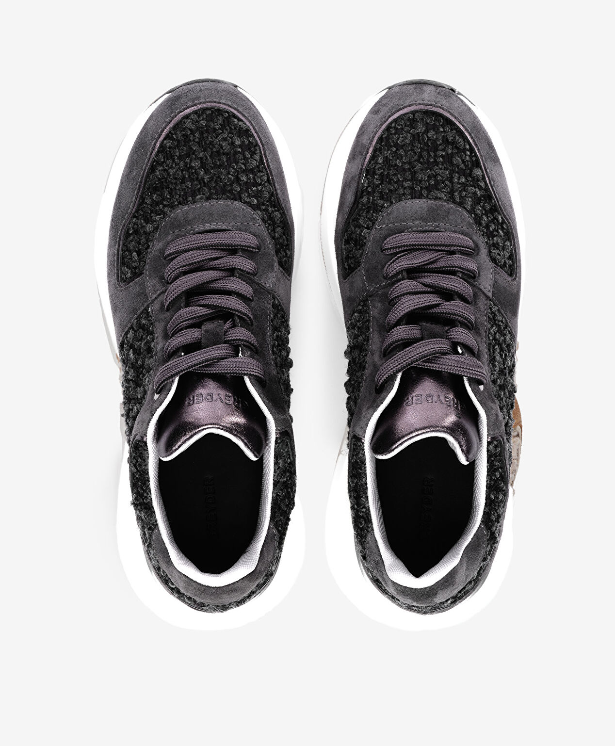 Kadın Antrasit Hakiki Deri Spor Ayakkabı - 5