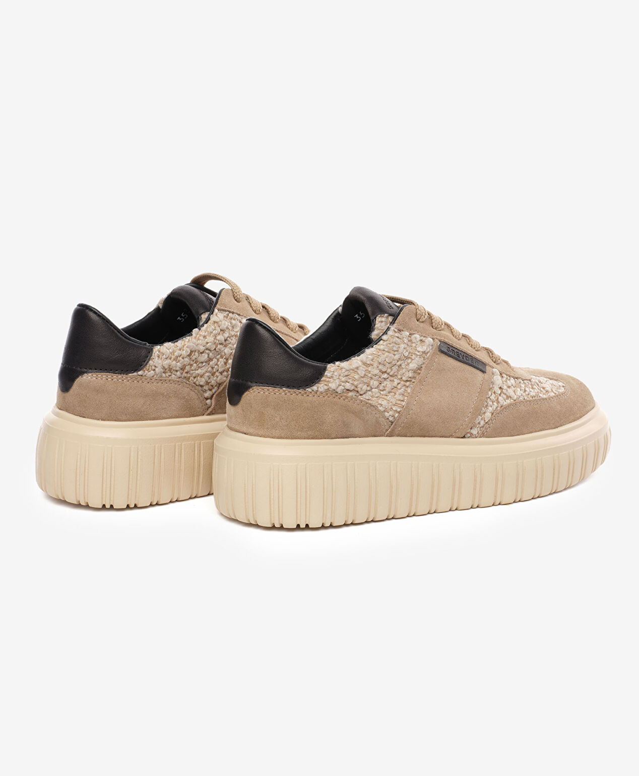 Kadın Vizon Hakiki Deri Sneaker Ayakkabı - 4