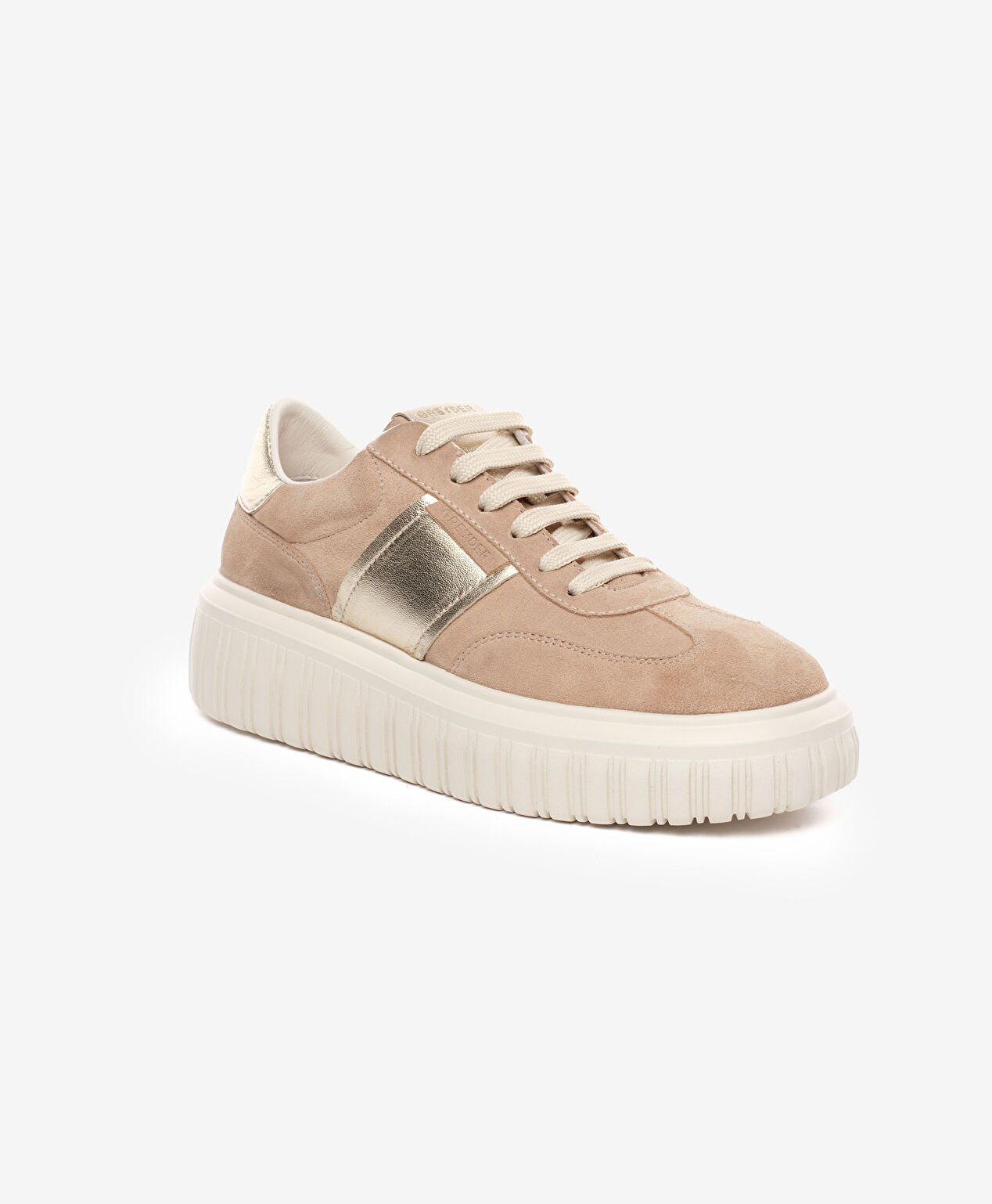 Kadın Bej Hakiki Deri Sneaker Ayakkabı - 2