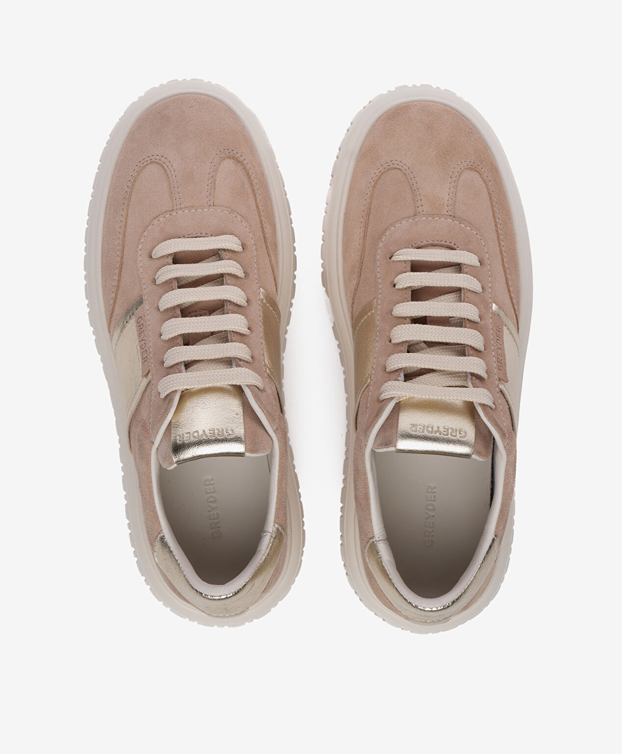 Kadın Bej Hakiki Deri Sneaker Ayakkabı - 5