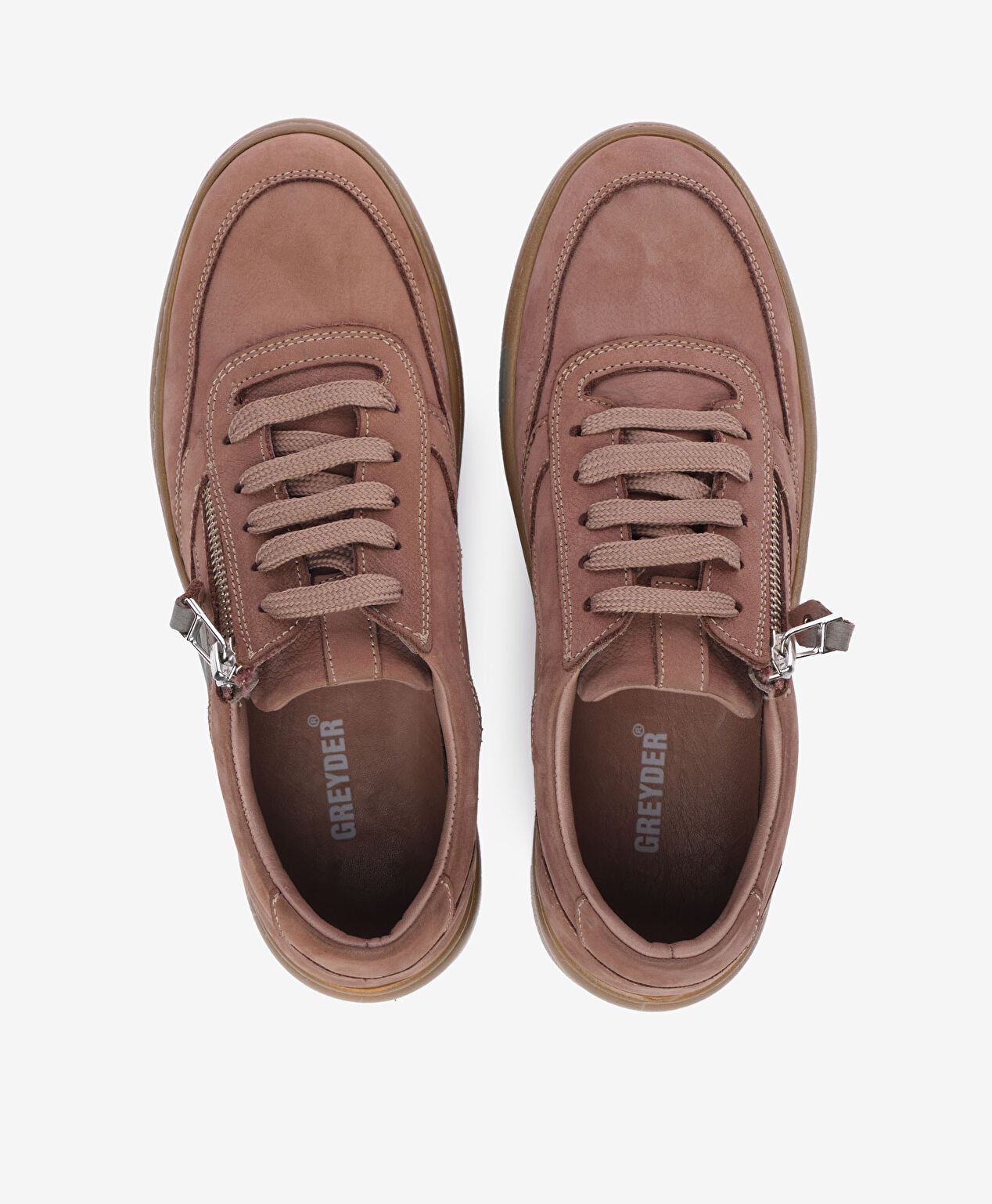 Kadın Vizon Nubuk Hakiki Deri Ayakkabı - 5